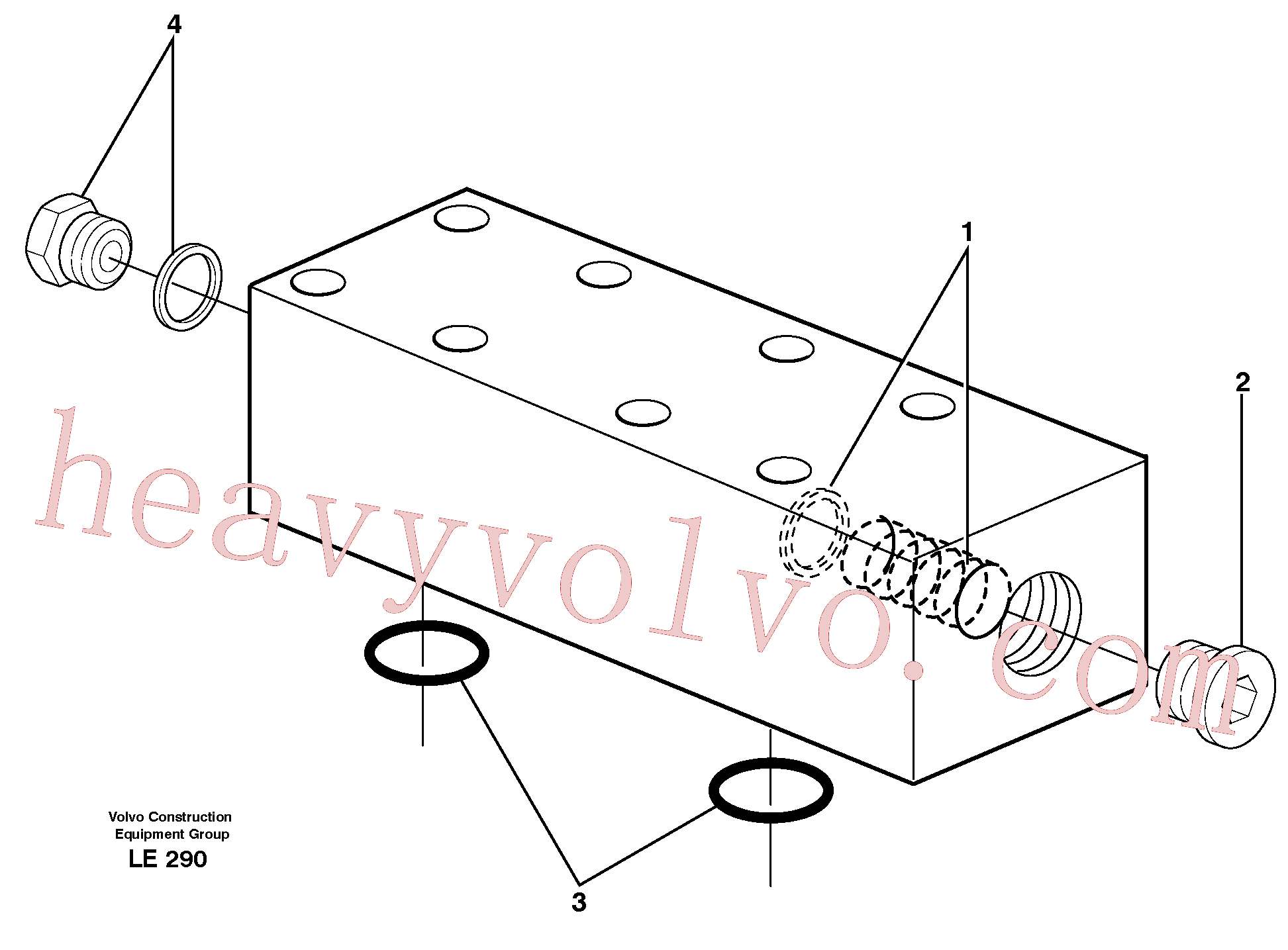 VOE11707048 for Volvo Float position valve(LE290 assembly)