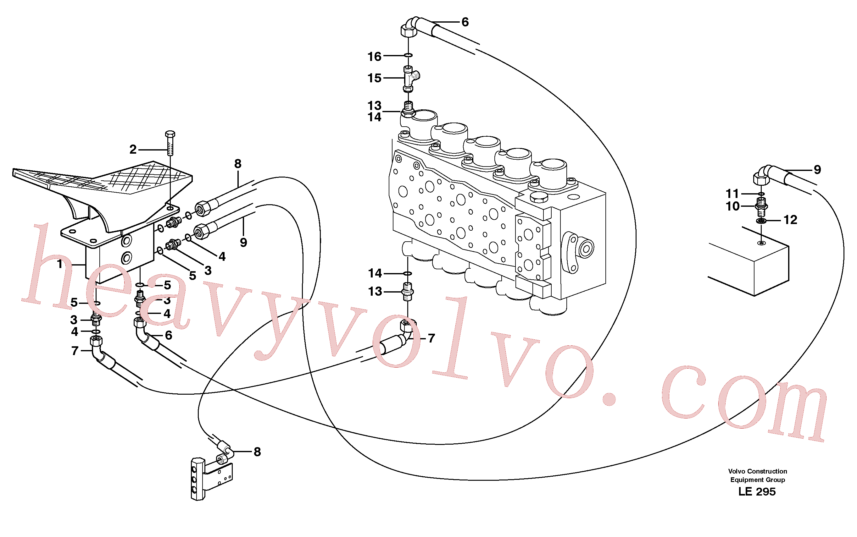 VOE14378760 for Volvo Servo hydraulics, X2(LE295 assembly)