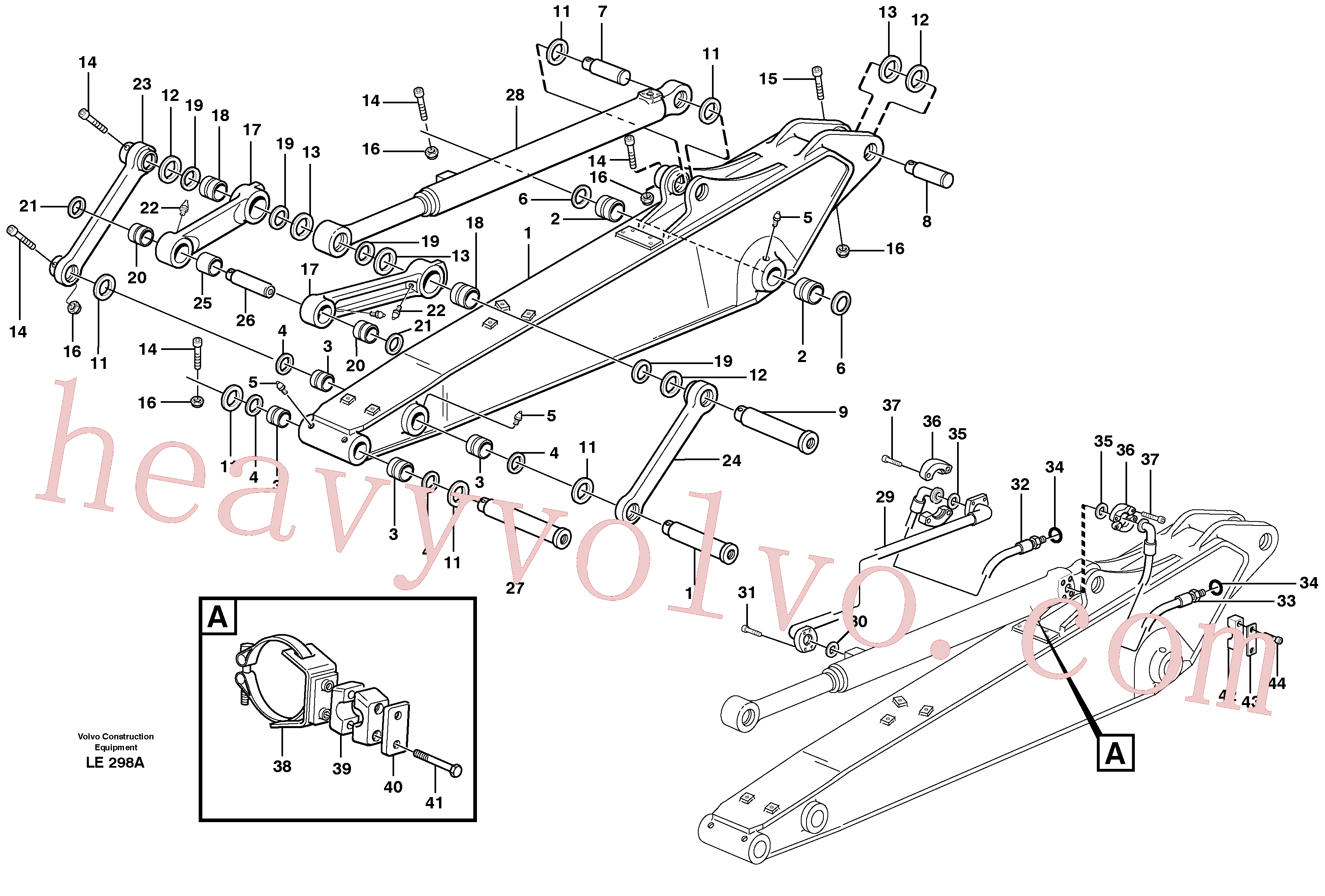 VOE14379244 for Volvo Dipper arm incl. connect.(LE298A assembly)