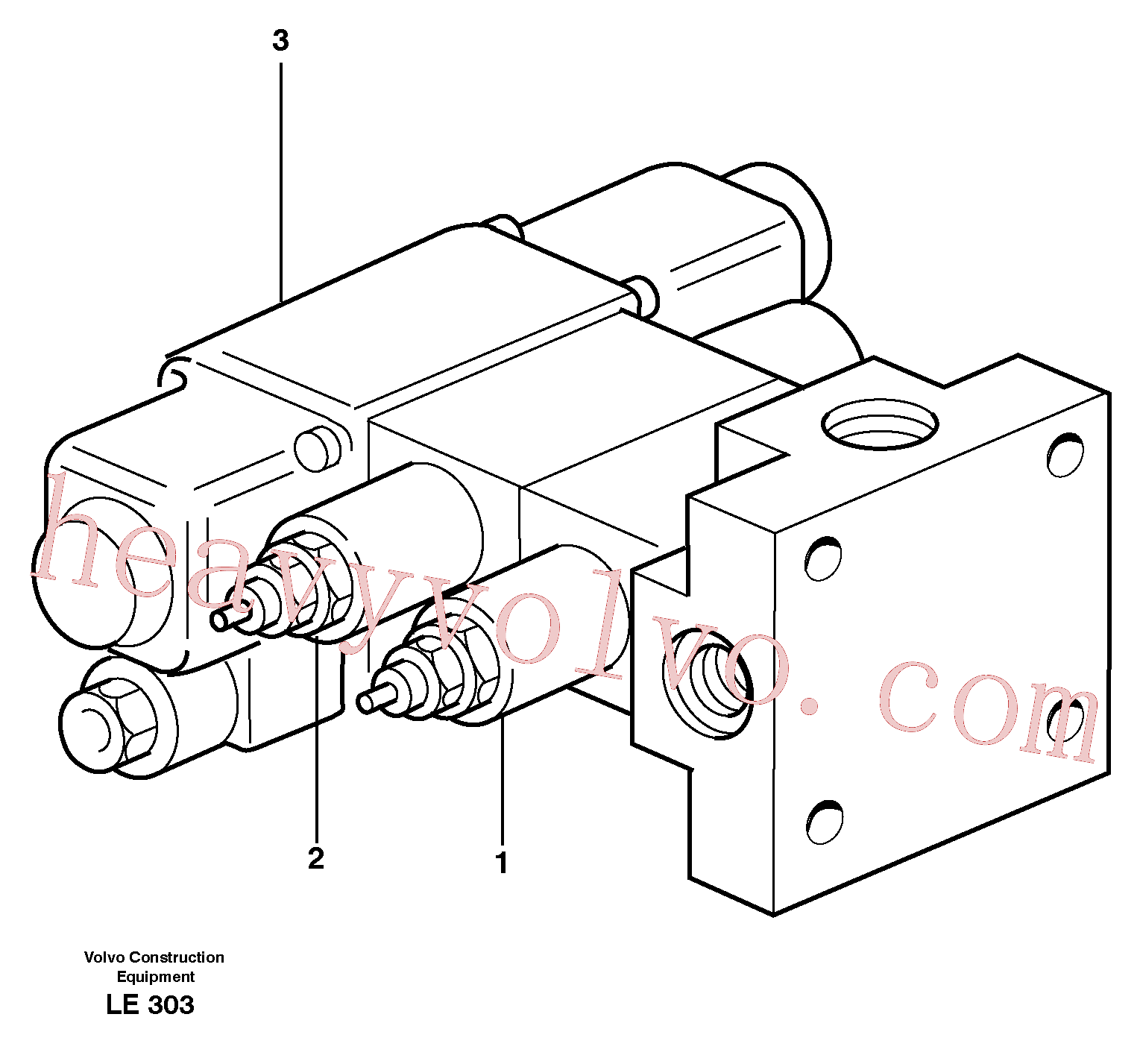 VOE14372070 for Volvo Magnet valve(LE303 assembly)