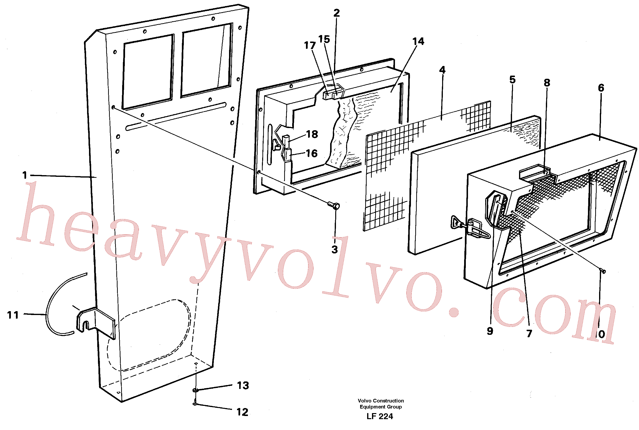 VOE14213944 for Volvo Air inlet(LF224 assembly)