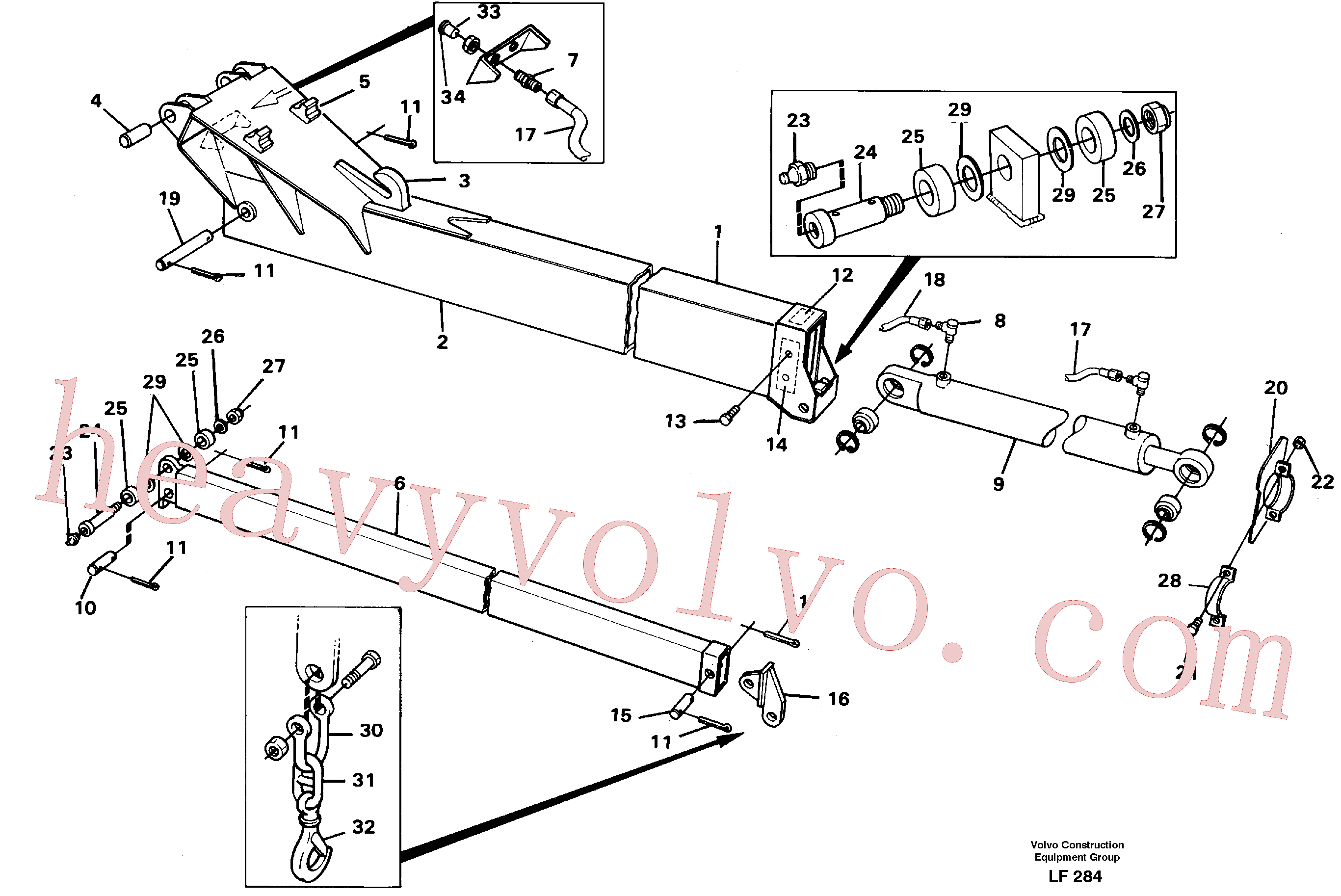 VOE14230061 for Volvo Jib(LF284 assembly)