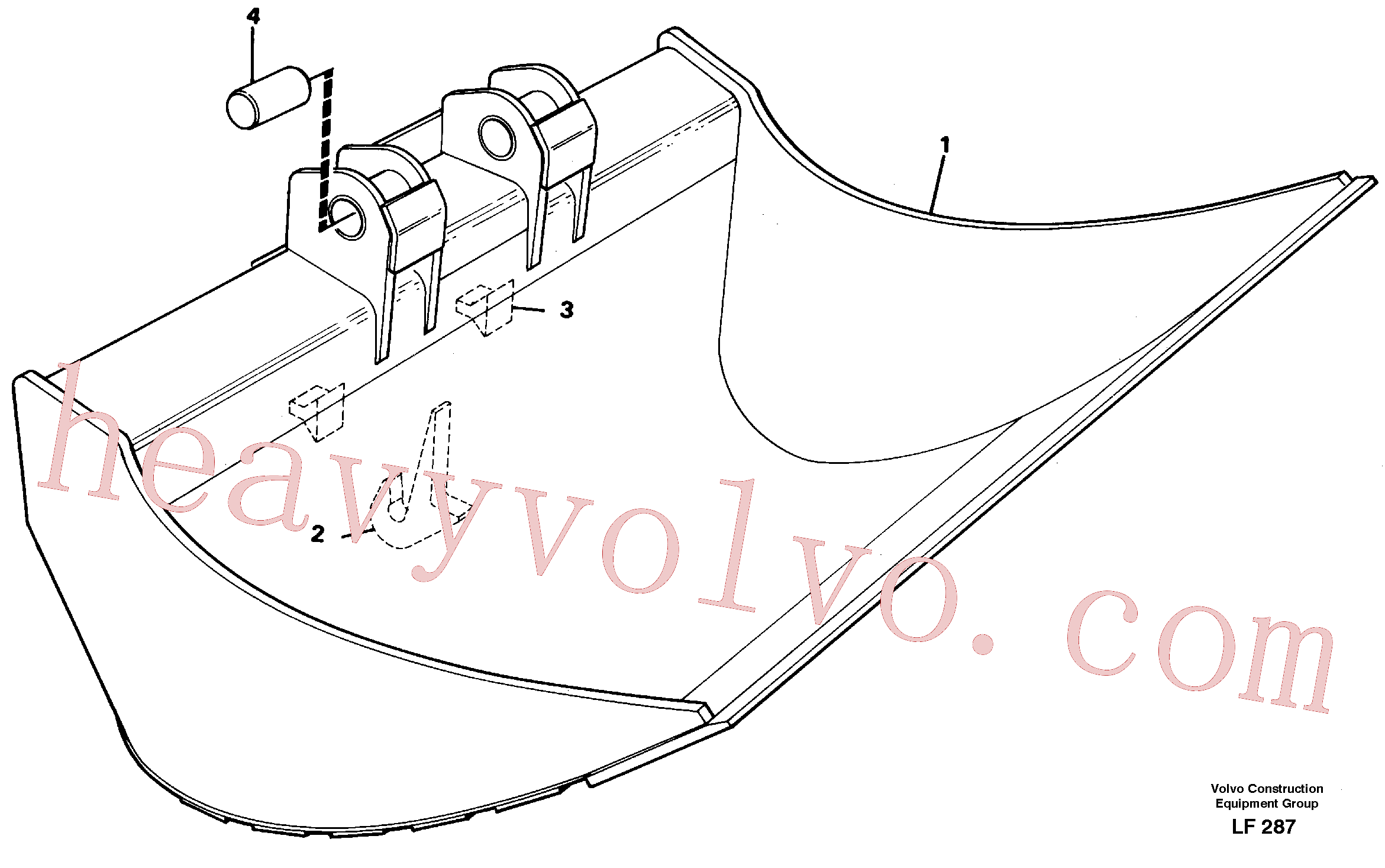 VOE14249108 for Volvo Fixed slope buckets(LF287 assembly)