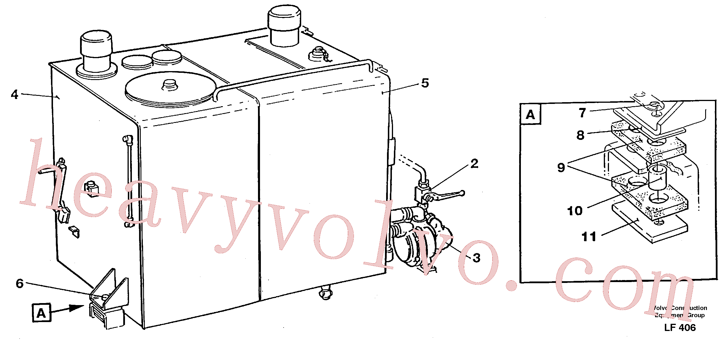 VOE14234131 for Volvo Hydraulik oiltank with tank pumps(LF406 assembly)