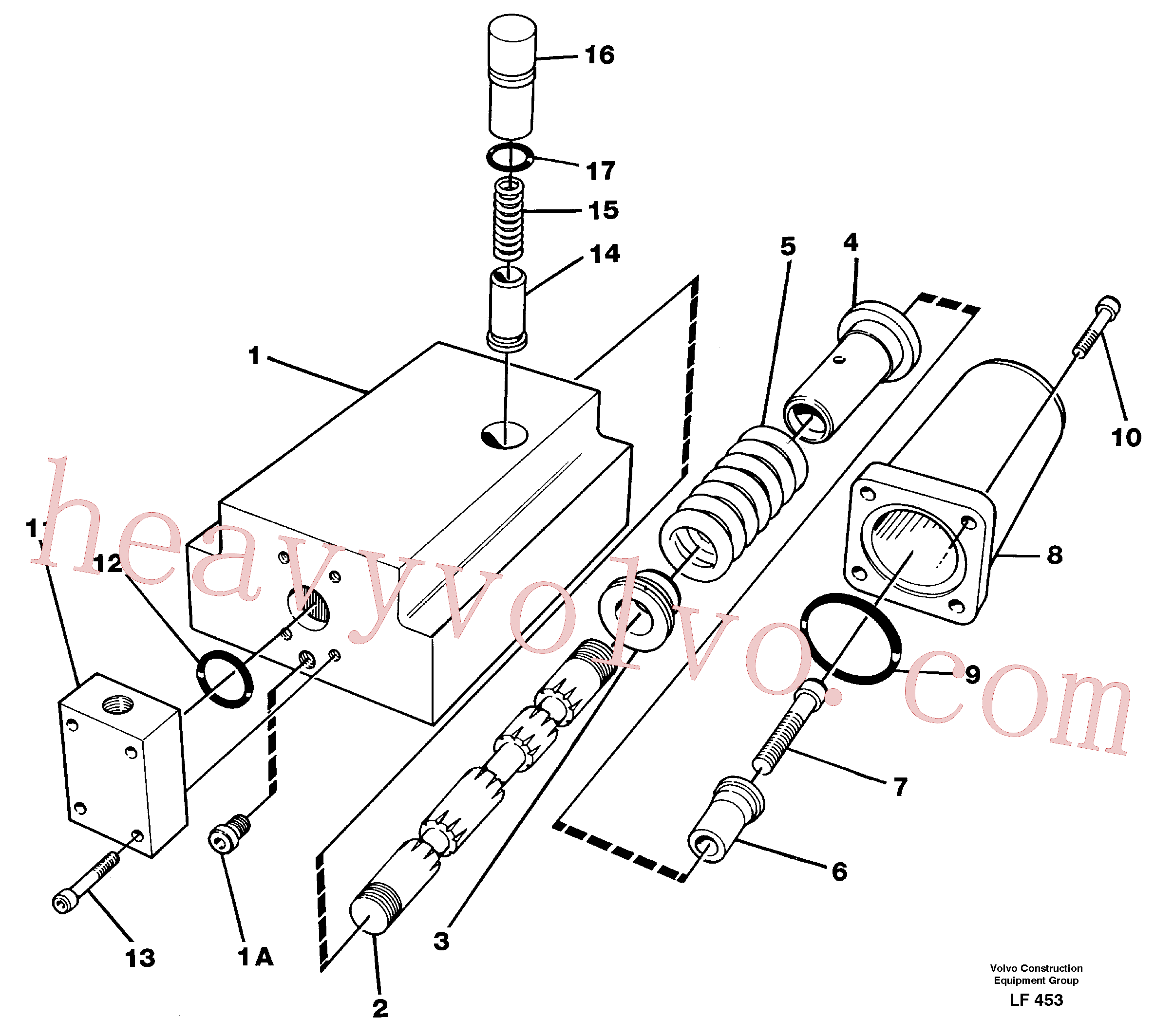 VOE960173 for Volvo Four-way valve(LF453 assembly)