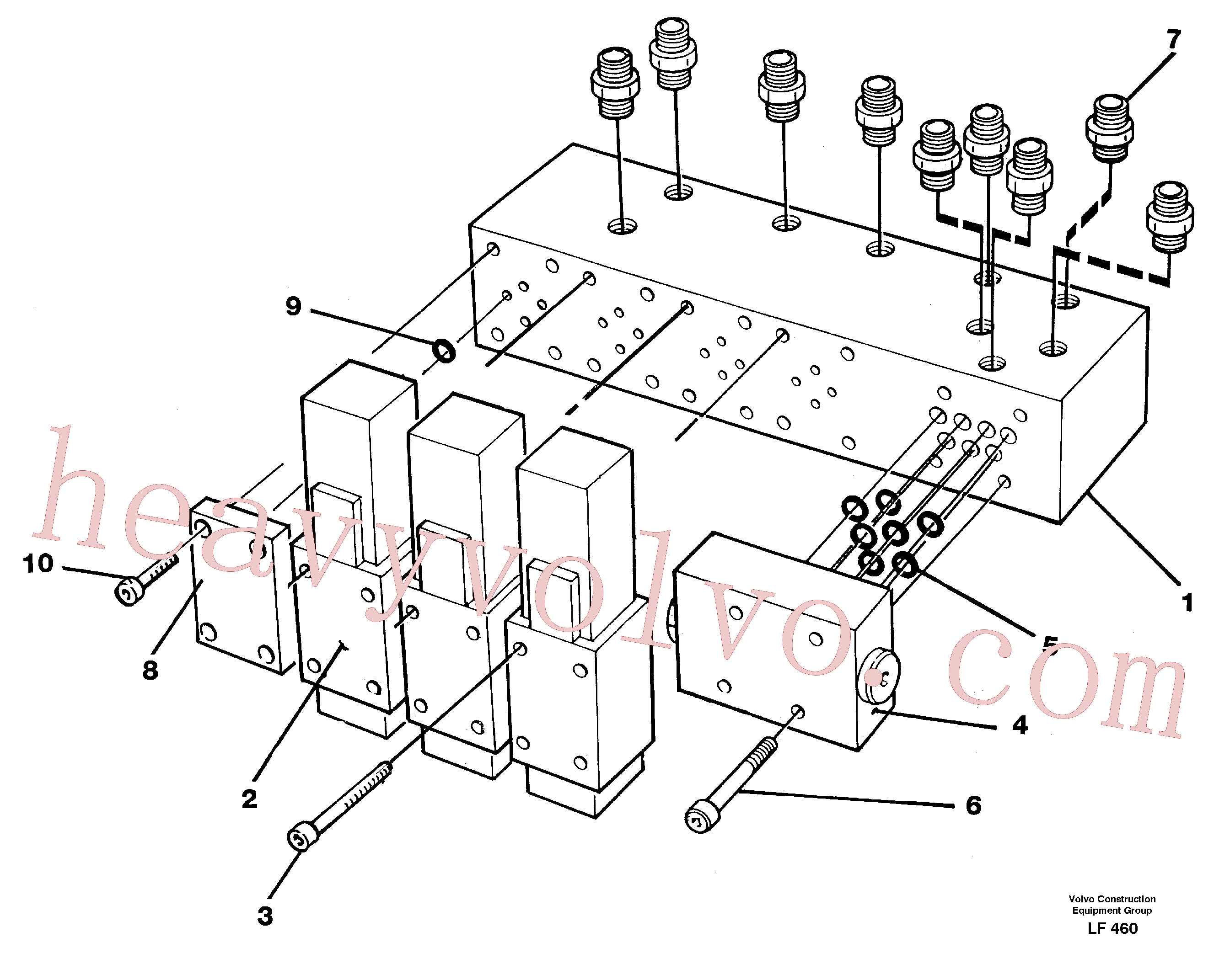 VOE955973 for Volvo Control block(LF460 assembly)