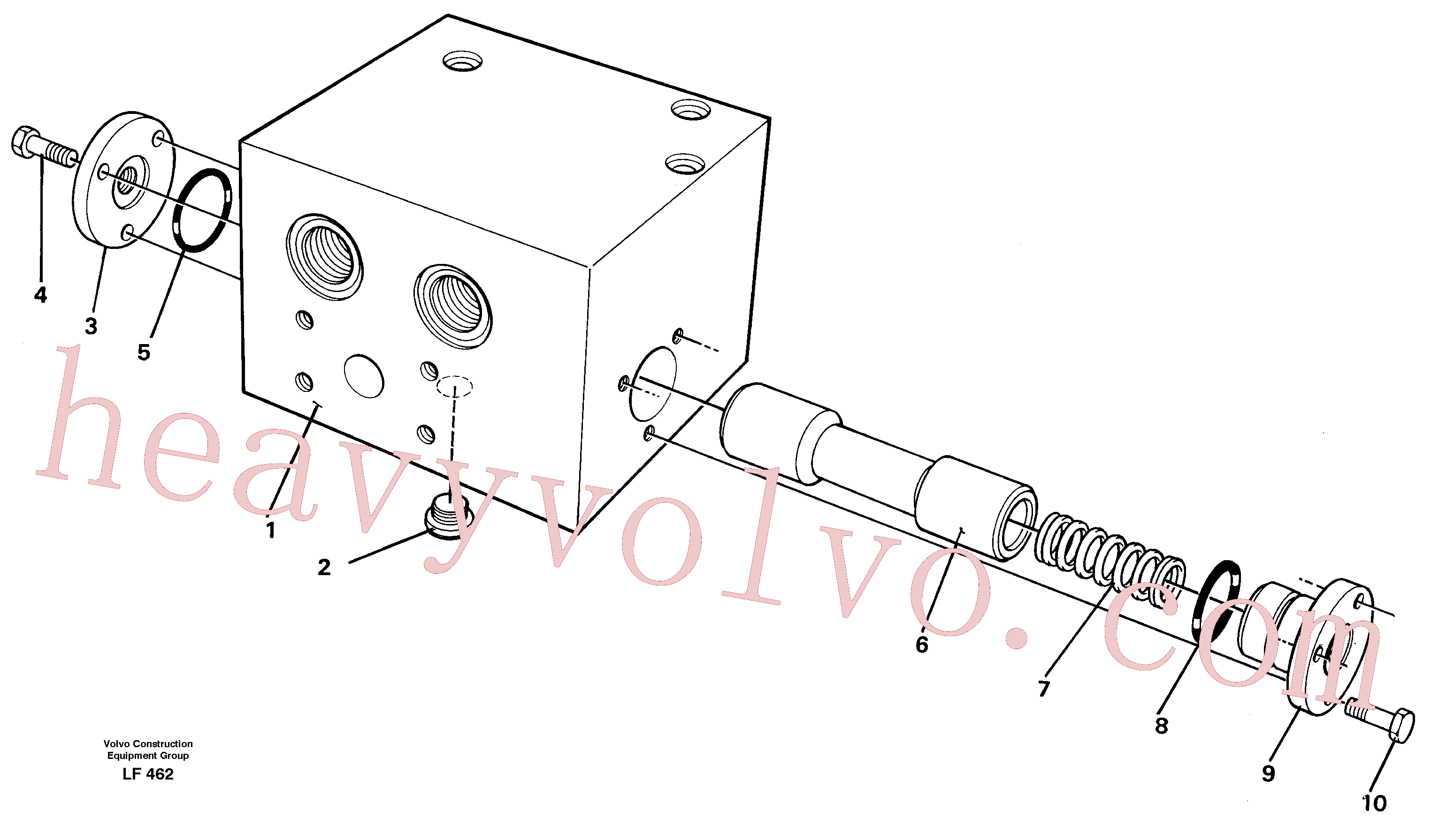 VOE14233630 for Volvo Connection valve(LF462 assembly)