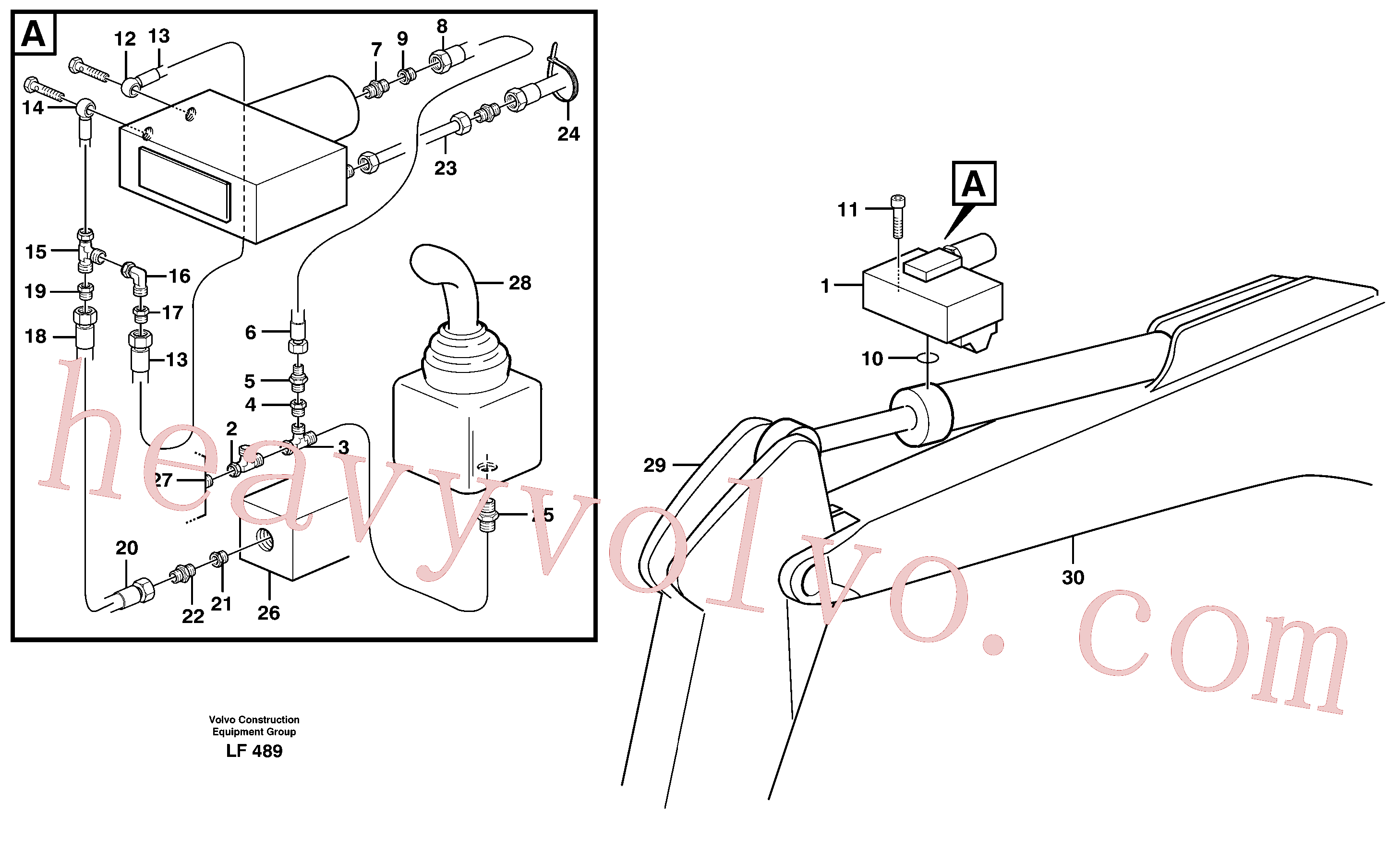 VOE14248431 for Volvo Hydraulic system, line brk valve,dipper arm(LF489 assembly)