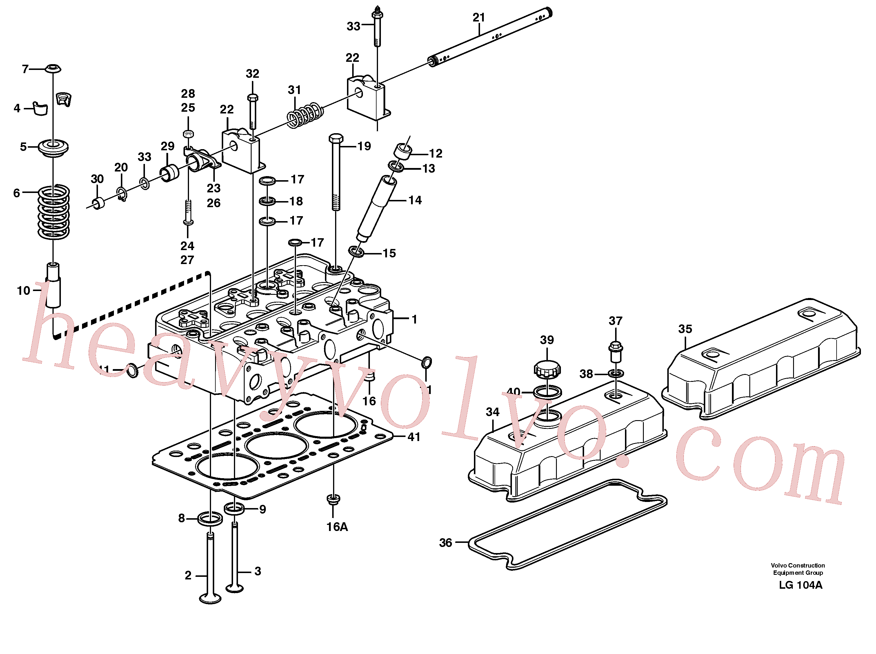 VOE947626 for Volvo Cylinder head(LG104A assembly)