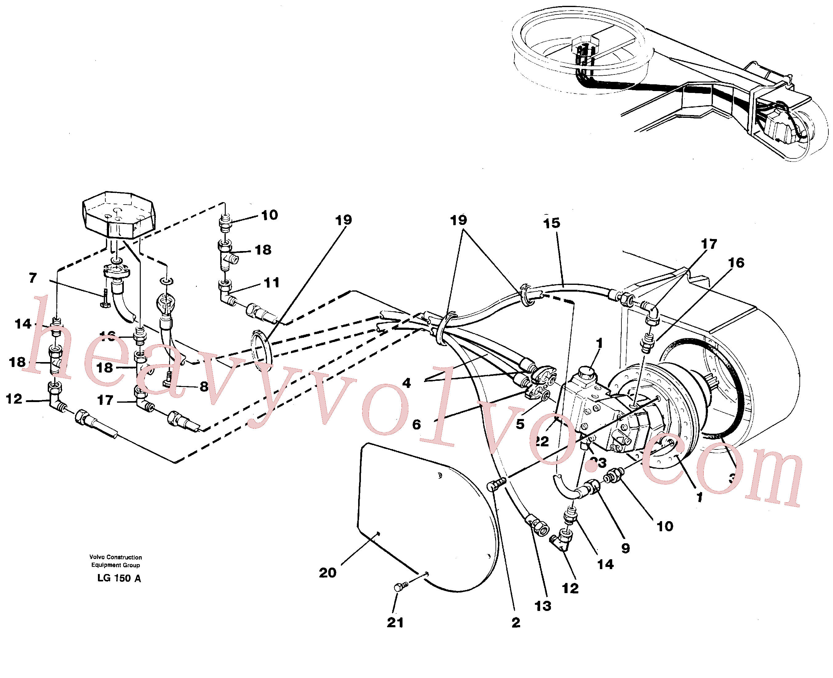 VOE14215440 for Volvo Hydraulic system, transport in undercarrige(LG150A assembly)