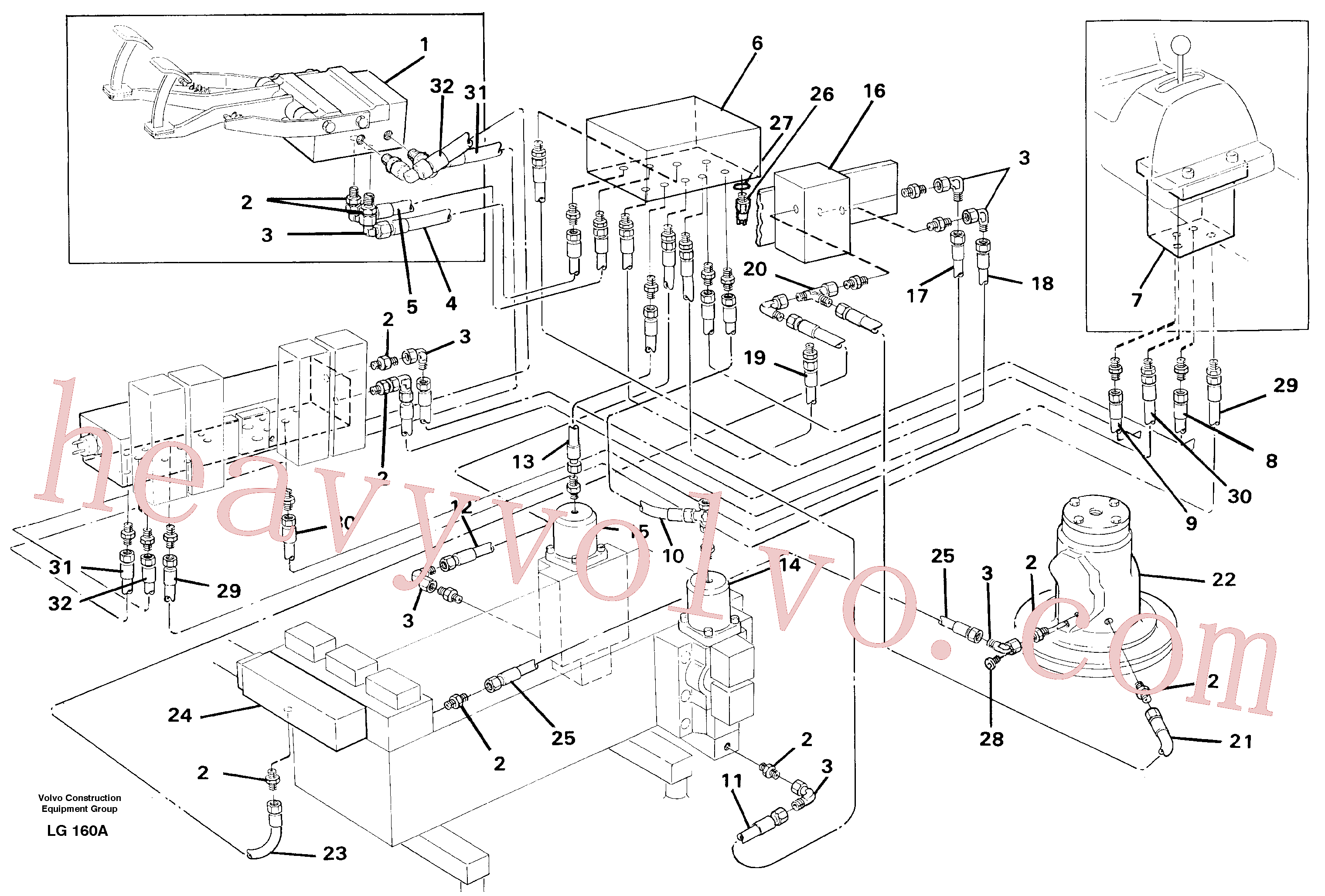 VOE14053116 for Volvo Servohydraulik, travel(LG160A assembly)