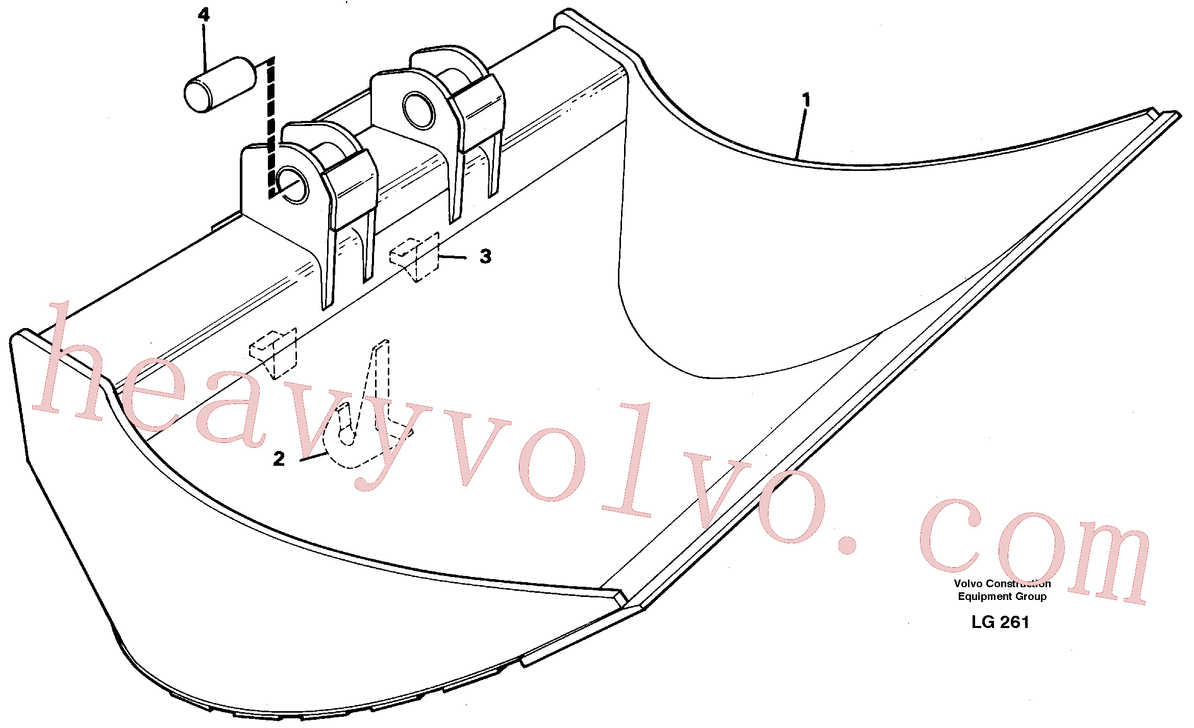 VOE14249108 for Volvo Fixed slope buckets(LG261 assembly)