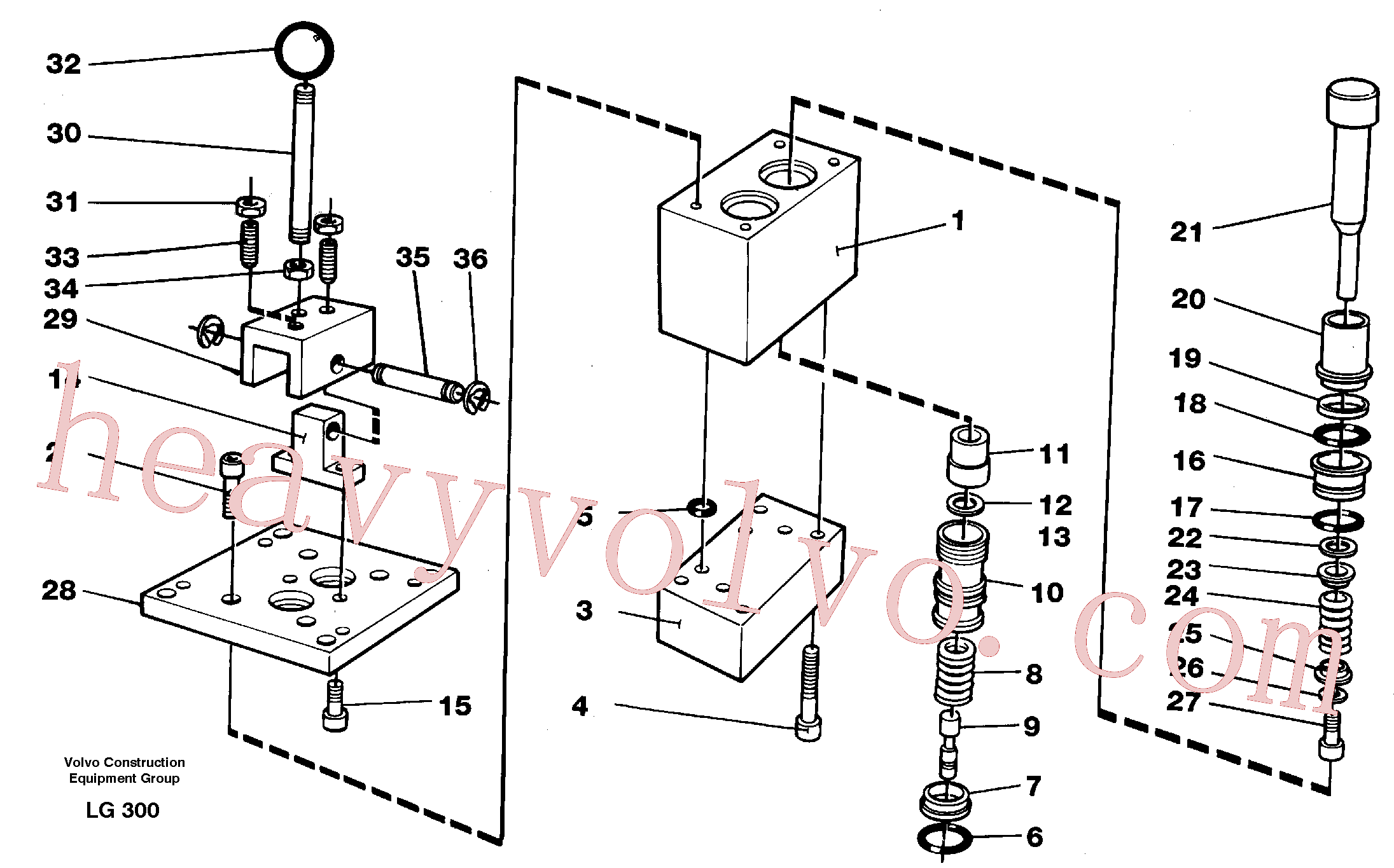 VOE14244432 for Volvo Control pressure valve(LG300 assembly)