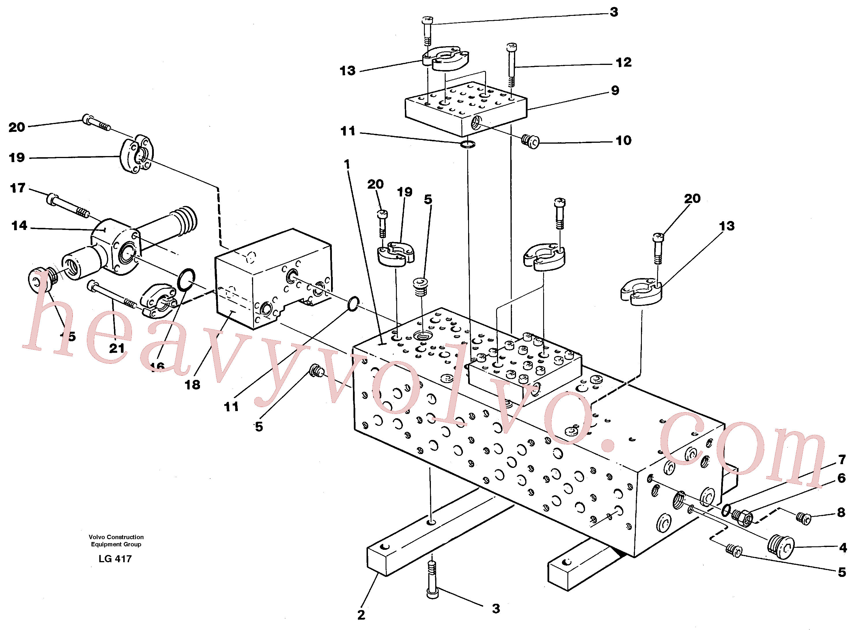 VOE14262093 for Volvo Main valve block(LG417 assembly)