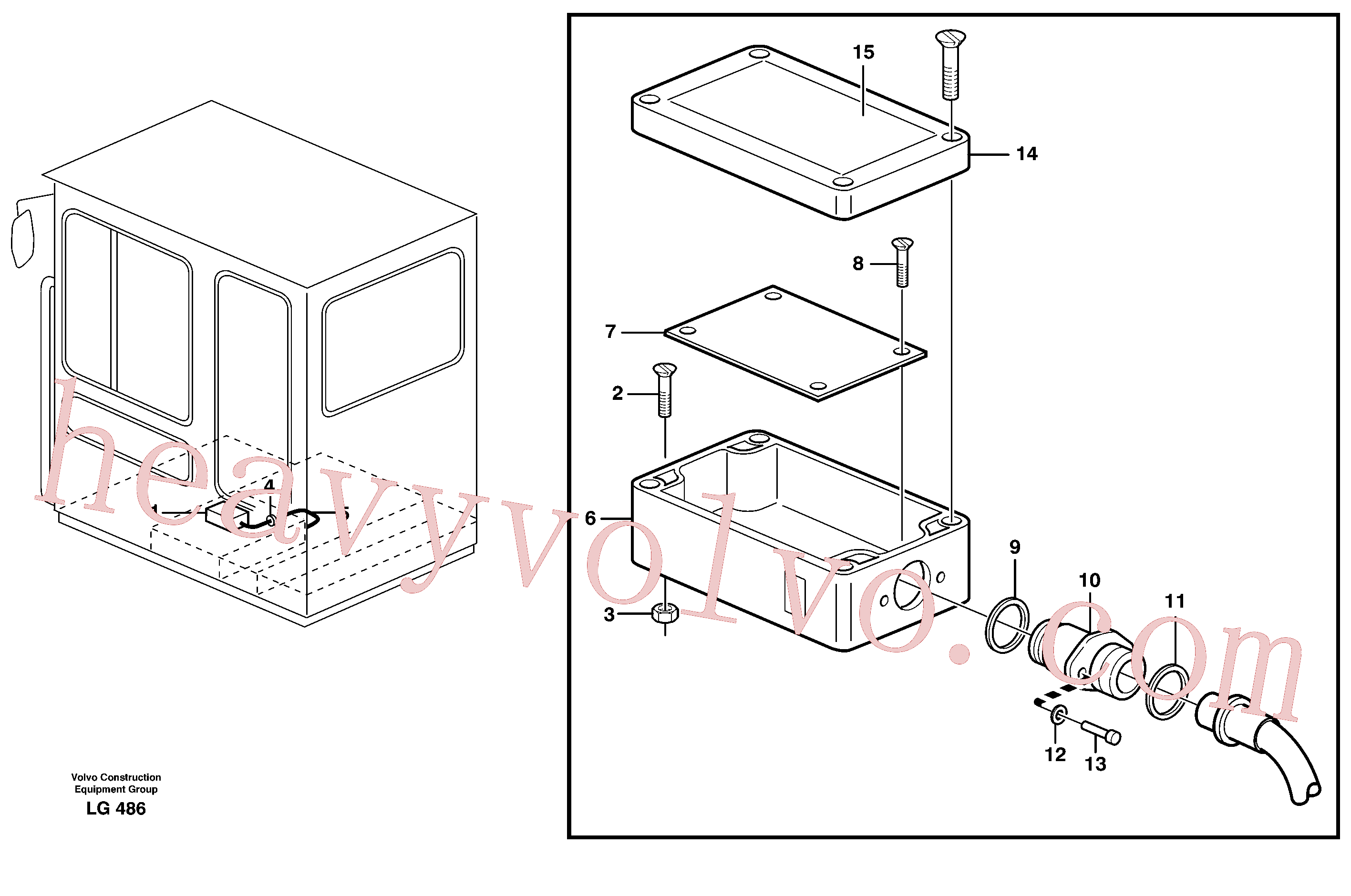 VOE14212012 for Volvo Overspeed guard(LG486 assembly)