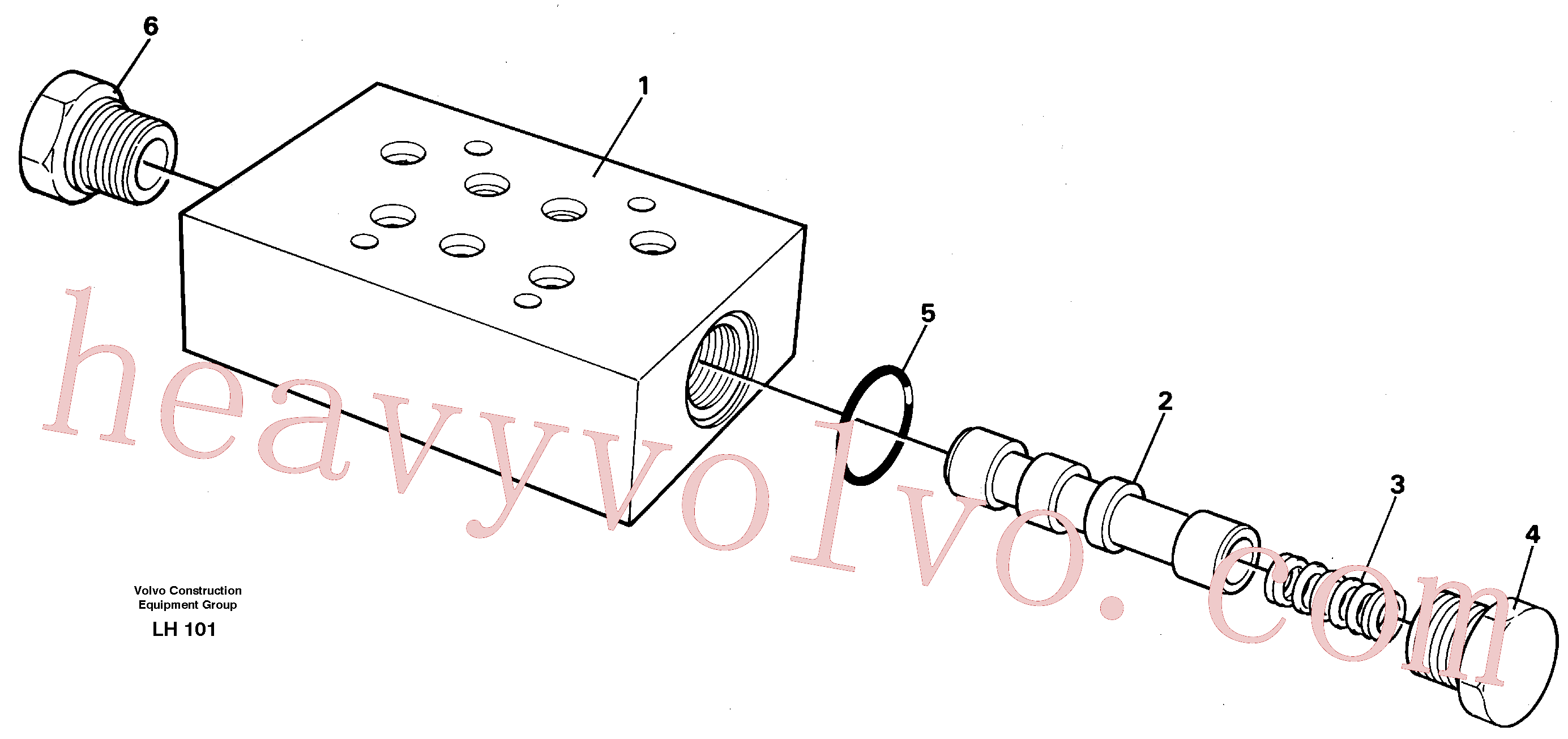 VOE14046520 for Volvo High speed valve(LH101 assembly)