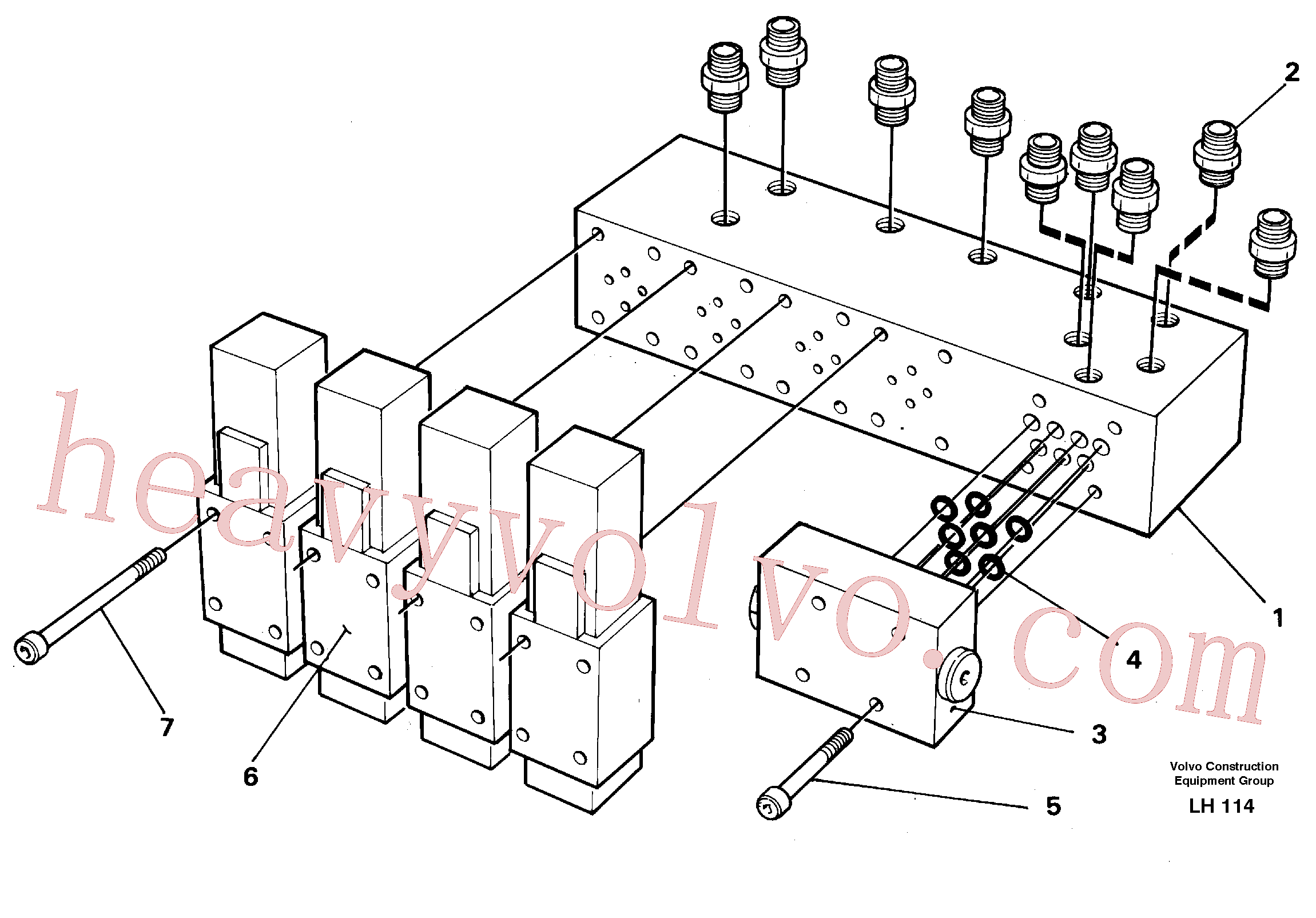 VOE955973 for Volvo Control block(LH114 assembly)