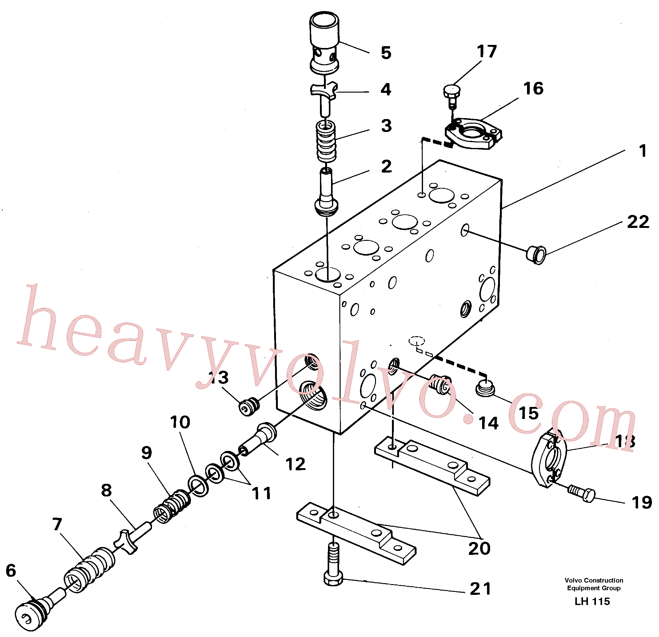 VOE14231356 for Volvo Connection board(LH115 assembly)