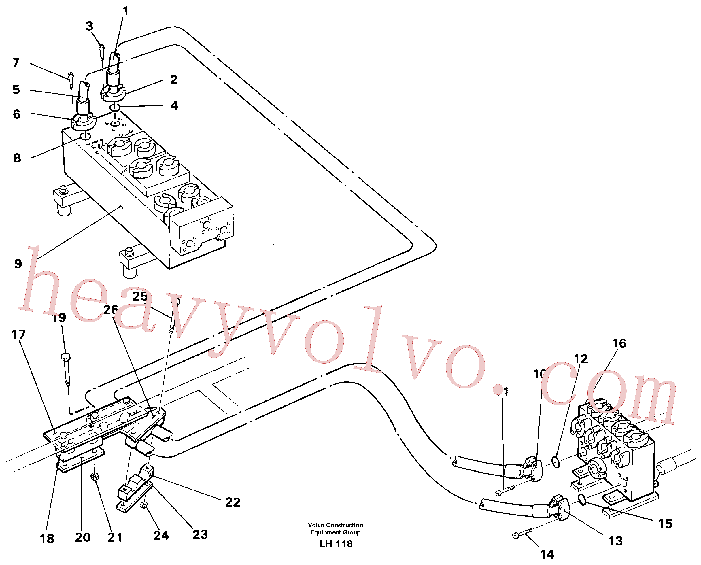 VOE14245931 for Volvo Hydraulic system, boom(LH118 assembly)