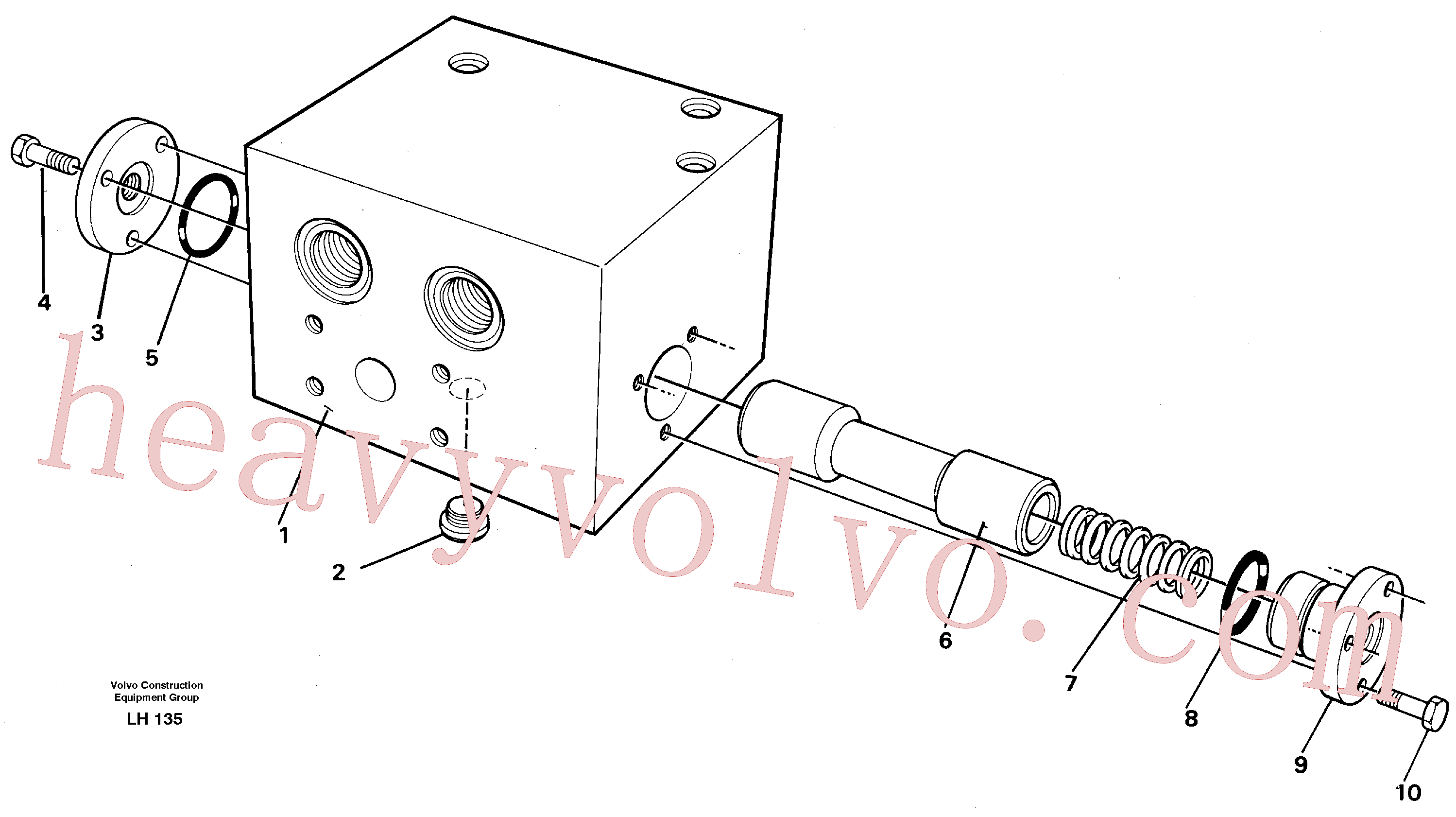 VOE14233630 for Volvo Connection valve(LH135 assembly)