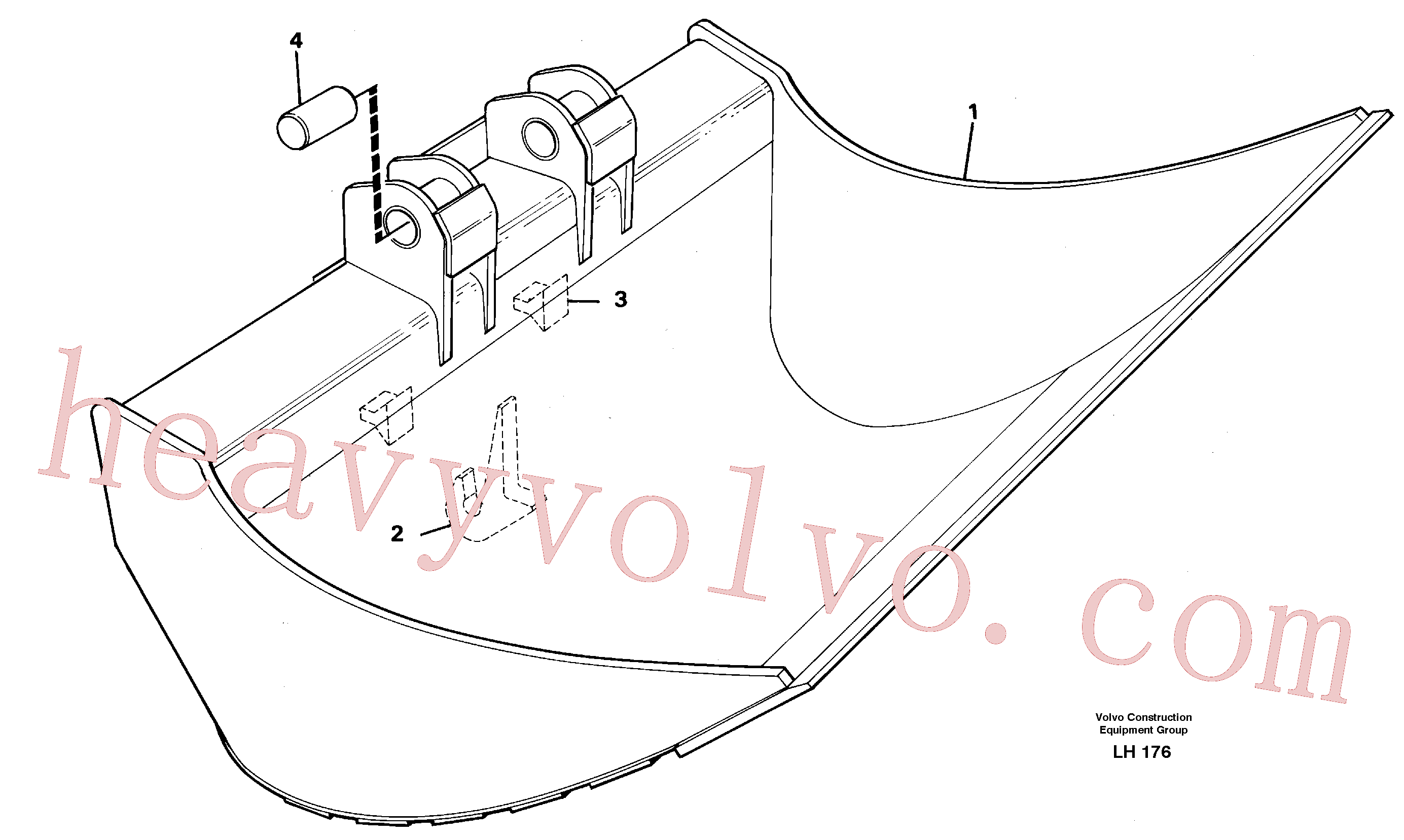 VOE14249108 for Volvo Fixed slope buckets(LH176 assembly)