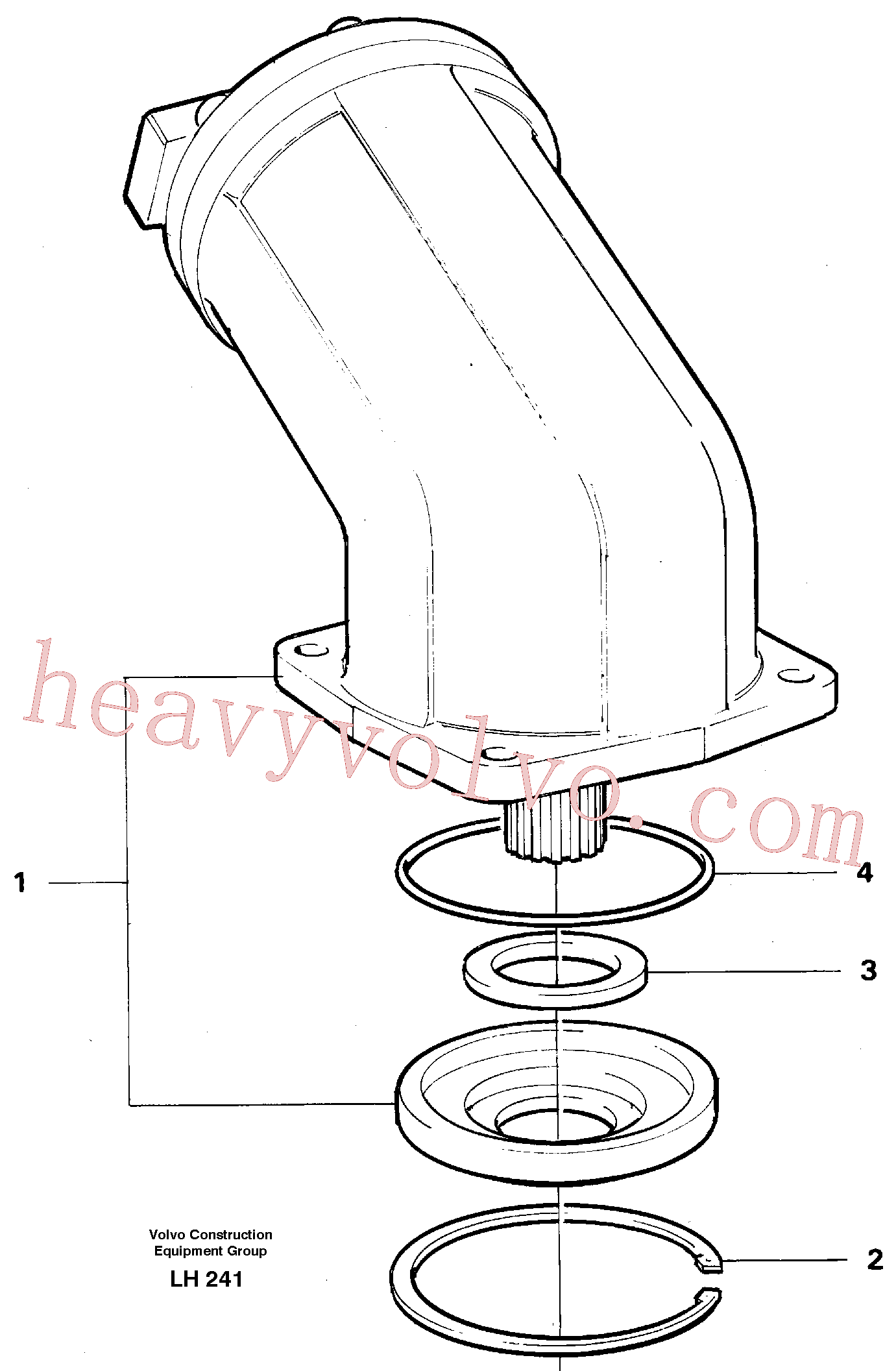 VOE14211154 for Volvo Hydraulic motor, slew gear box(LH241 assembly)