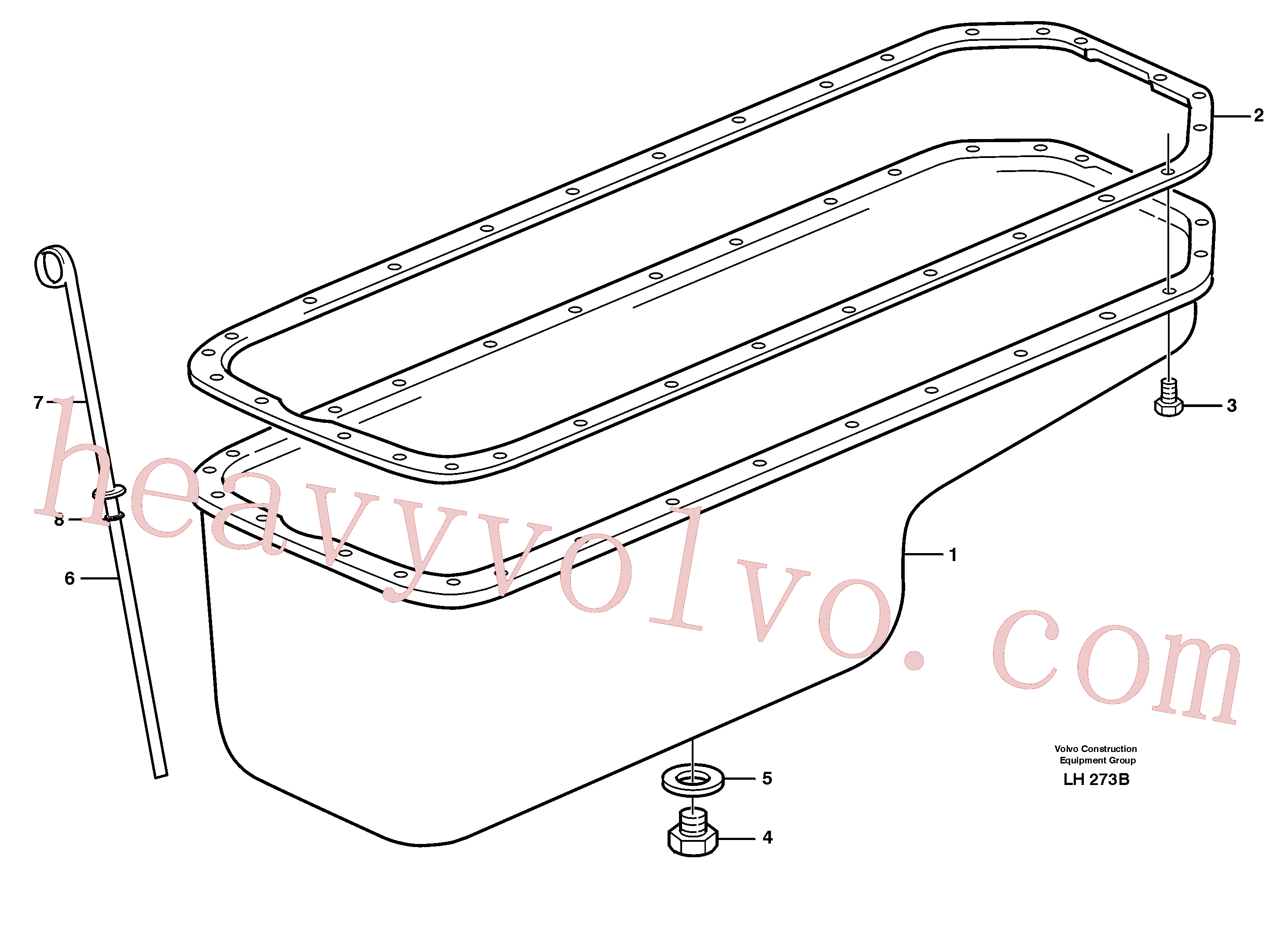 VOE955984 for Volvo Oil sump(LH273B assembly)