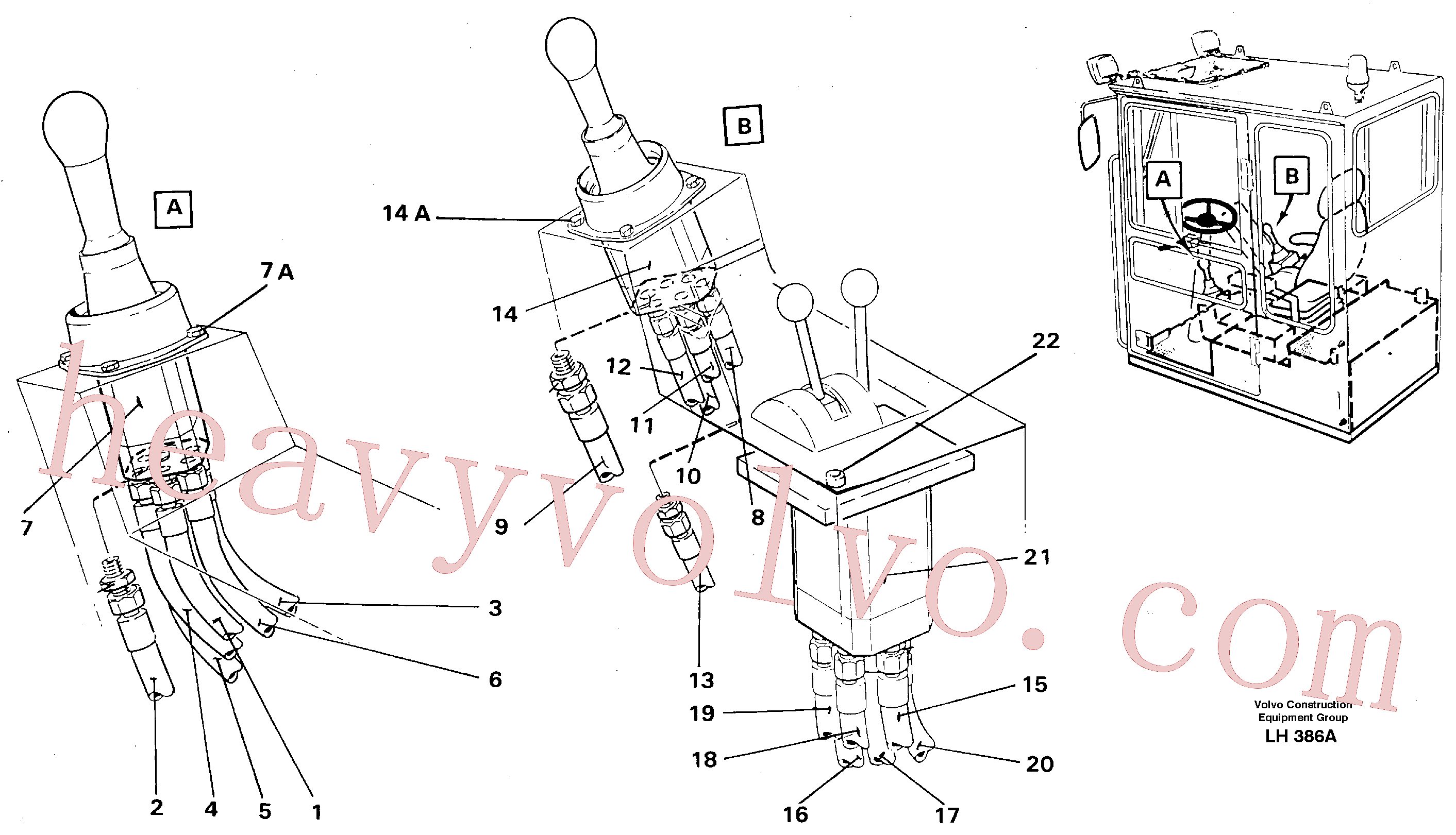 VOE14213131 for Volvo Joy Stick Left and Right(LH386A assembly)