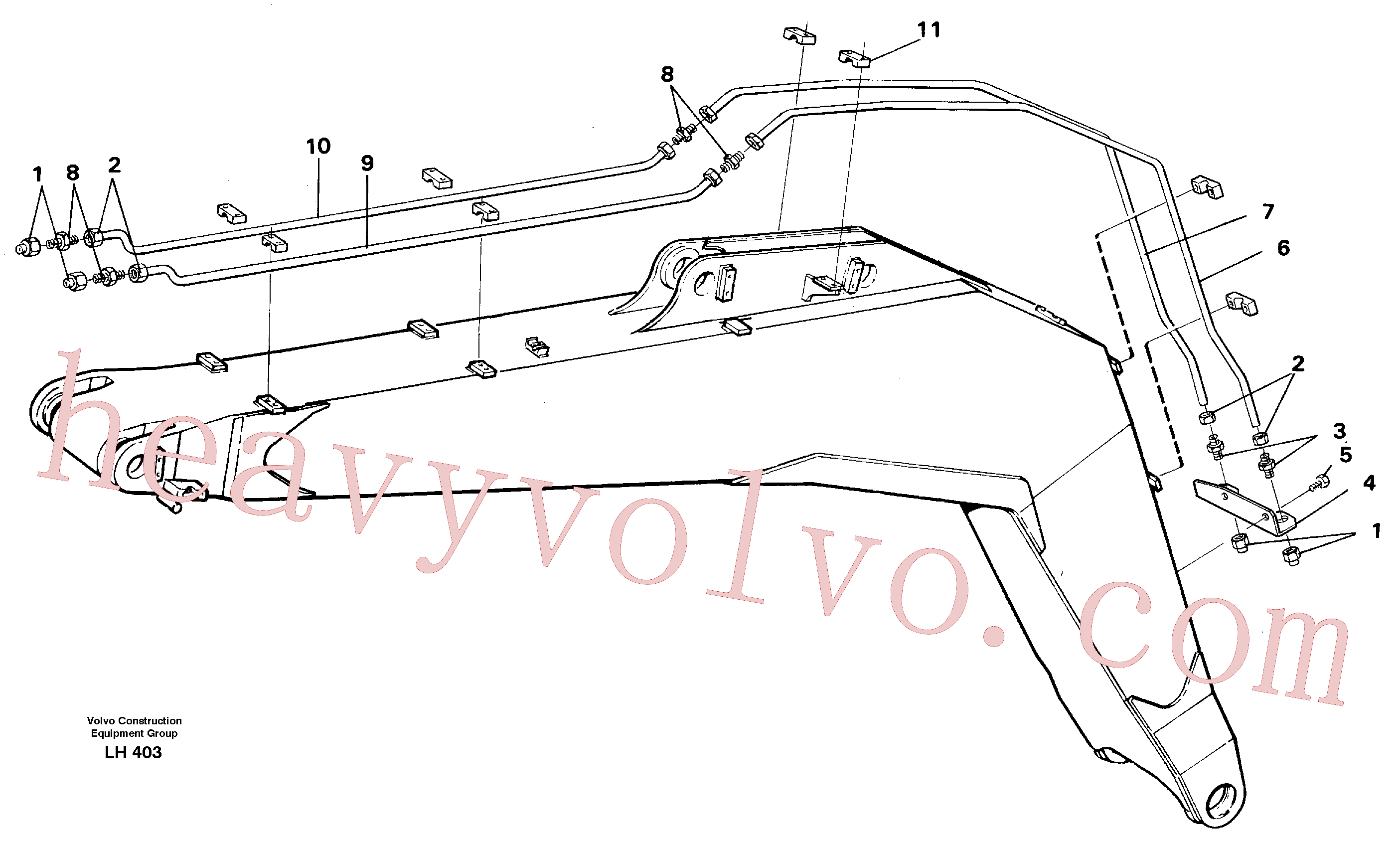 VOE14249692 for Volvo Slope bucket and grab equipment on 5.20 m boom(LH403 assembly)