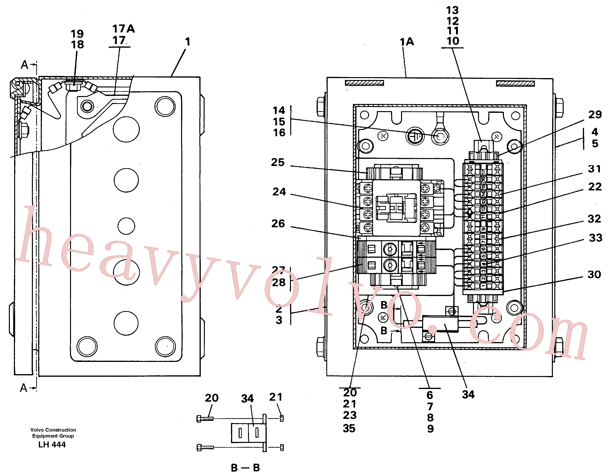 VOE14261695 for Volvo Magnet equipment Ohio, Electrical distribution unit(LH444 assembly)