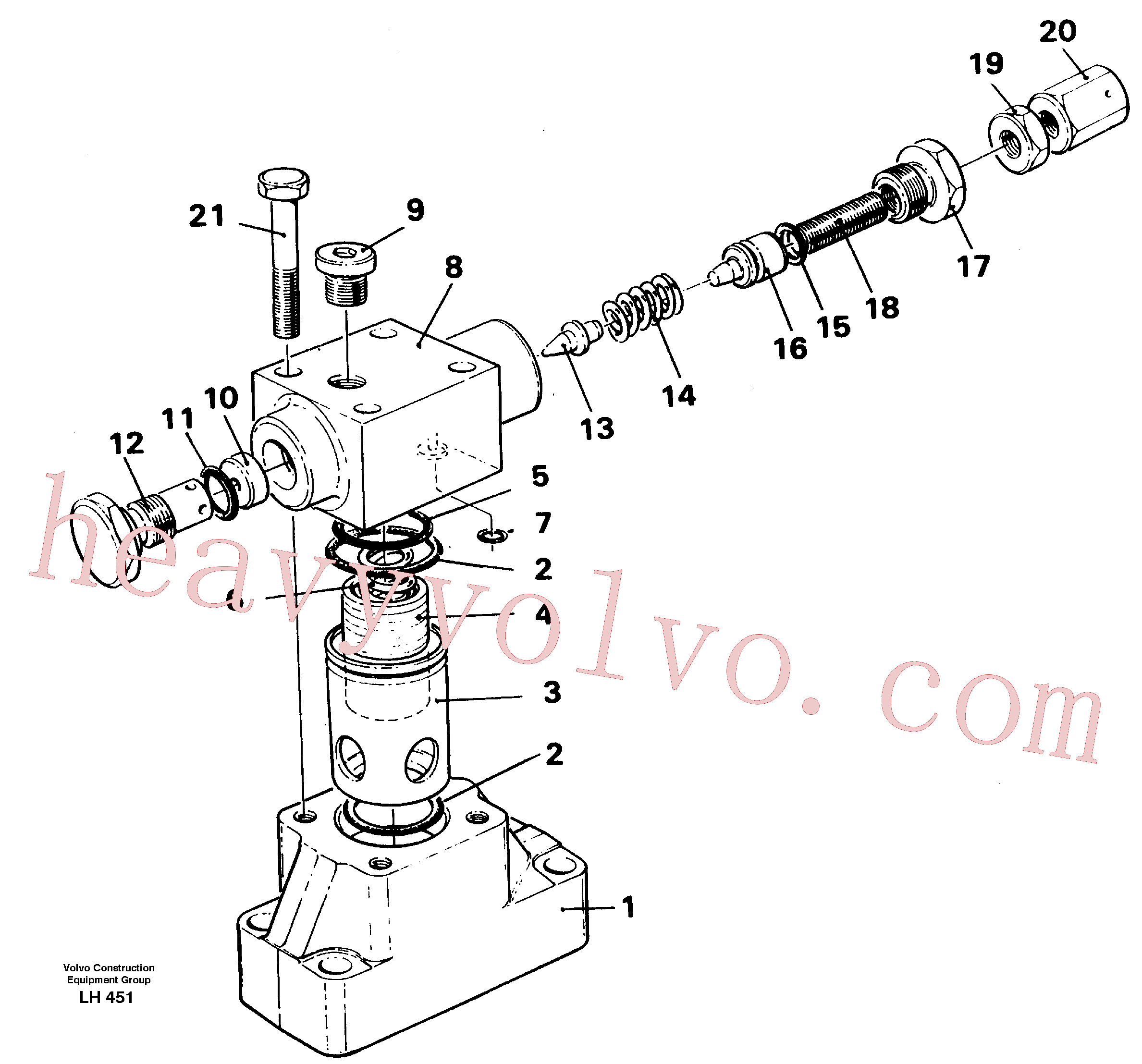 VOE14235232 for Volvo Magnet equipment Ohio/älmhult Pressure limiting valve, Magnet equipment Ohio, pressure limiting valve(LH451 assembly)