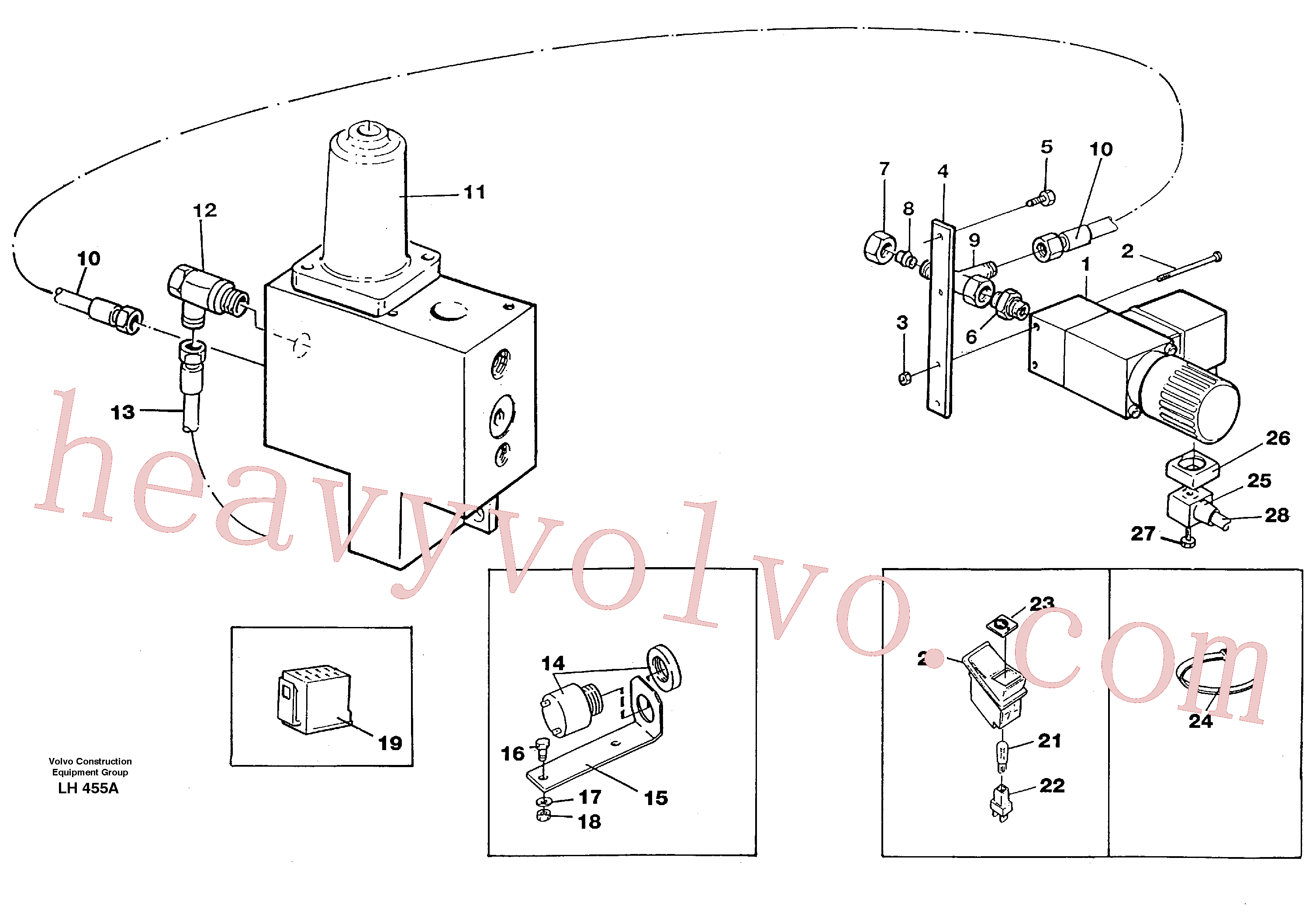 VOE14053116 for Volvo Overload protection(LH455A assembly)