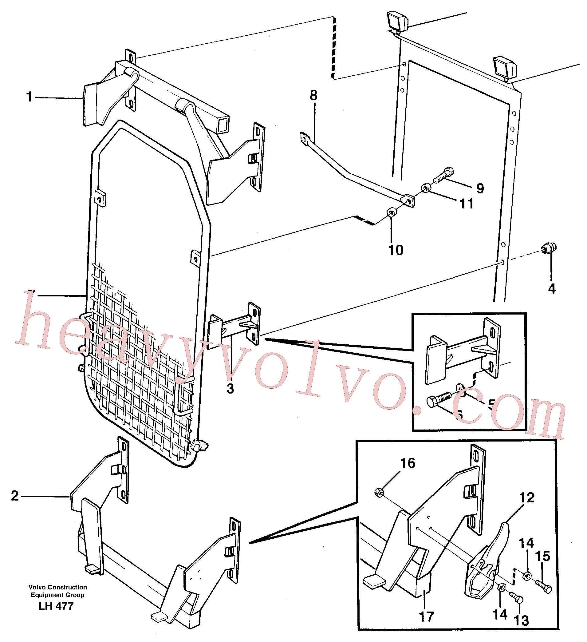 VOE14262778 for Volvo Windscreen protection(LH477 assembly)