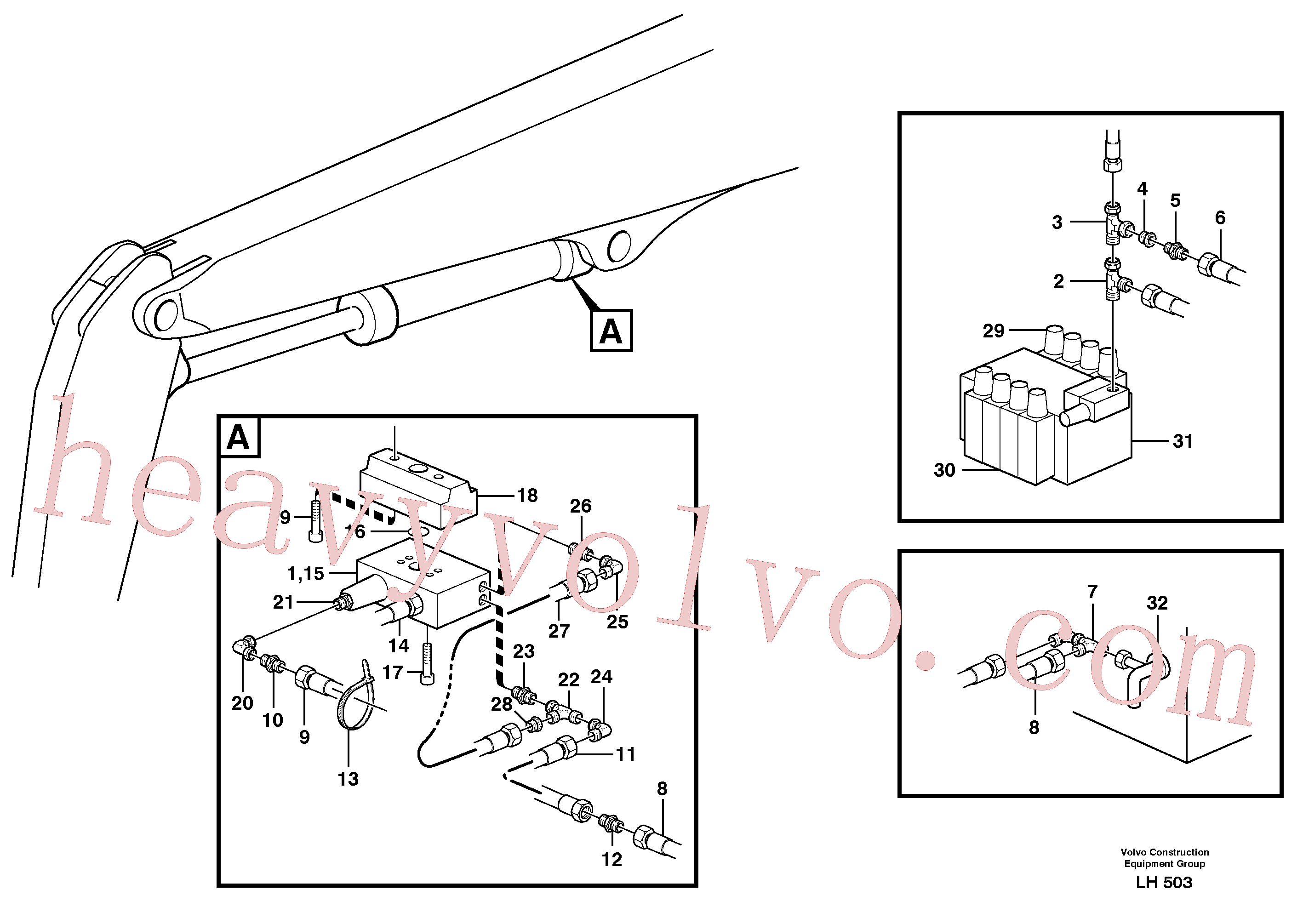 VOE14247387 for Volvo Hydraulic system, line brk valve,dipper armcylinder mtrl.handl.eq.(LH503 assembly)