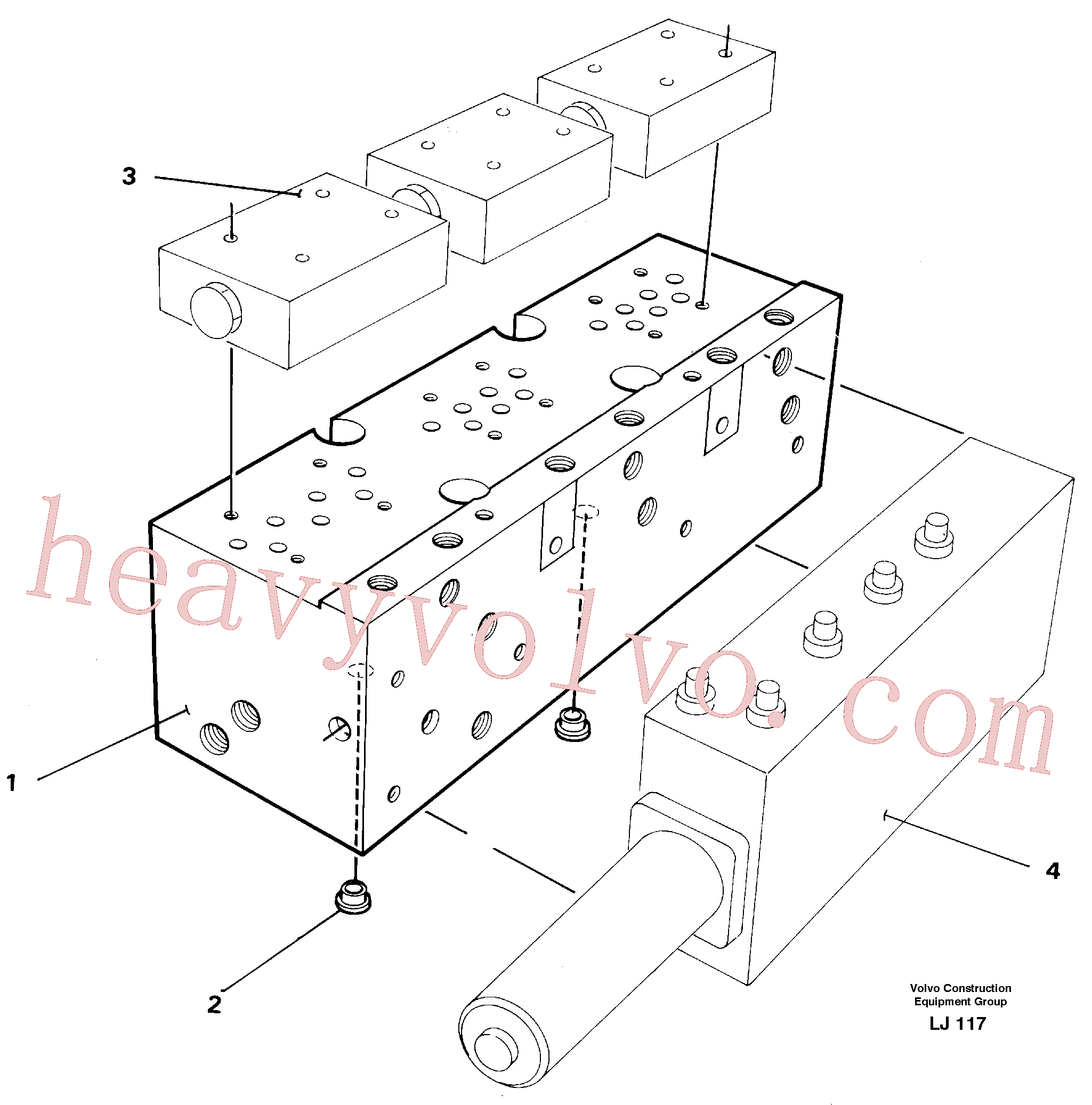 VOE14270338 for Volvo Mounting plate(LJ117 assembly)