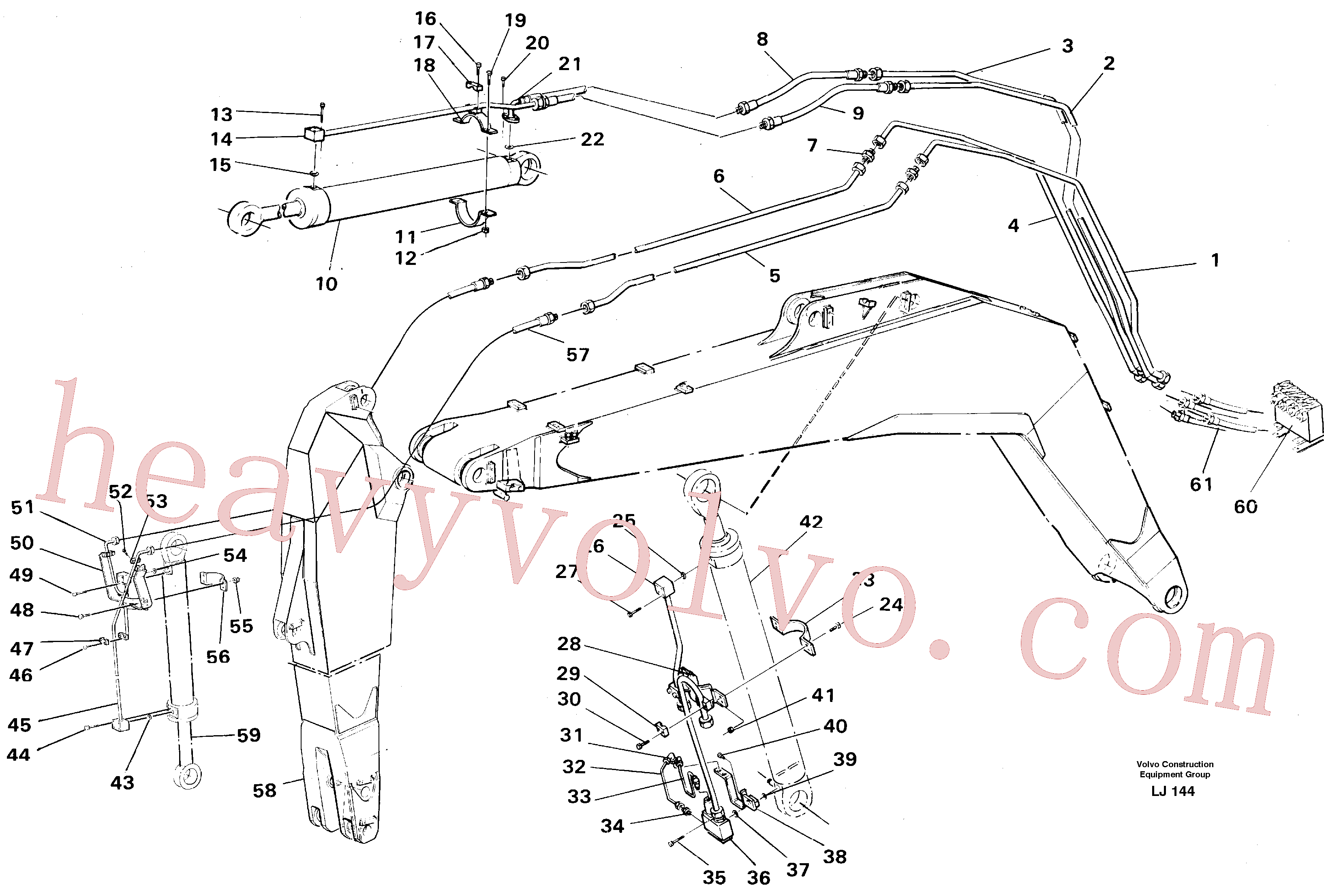 VOE14254515 for Volvo Hydraulic system, boom 5.70m(LJ144 assembly)