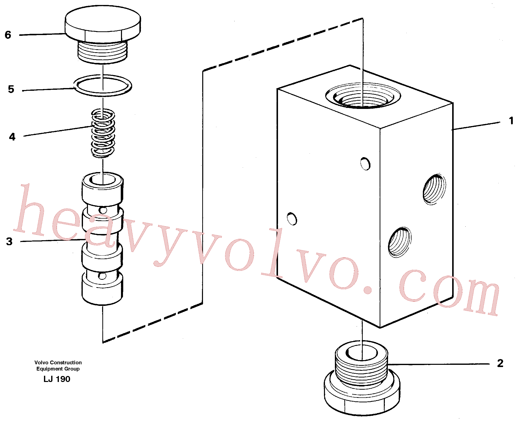 VOE14046520 for Volvo High speed valve, Valve, travel brake(LJ190 assembly)