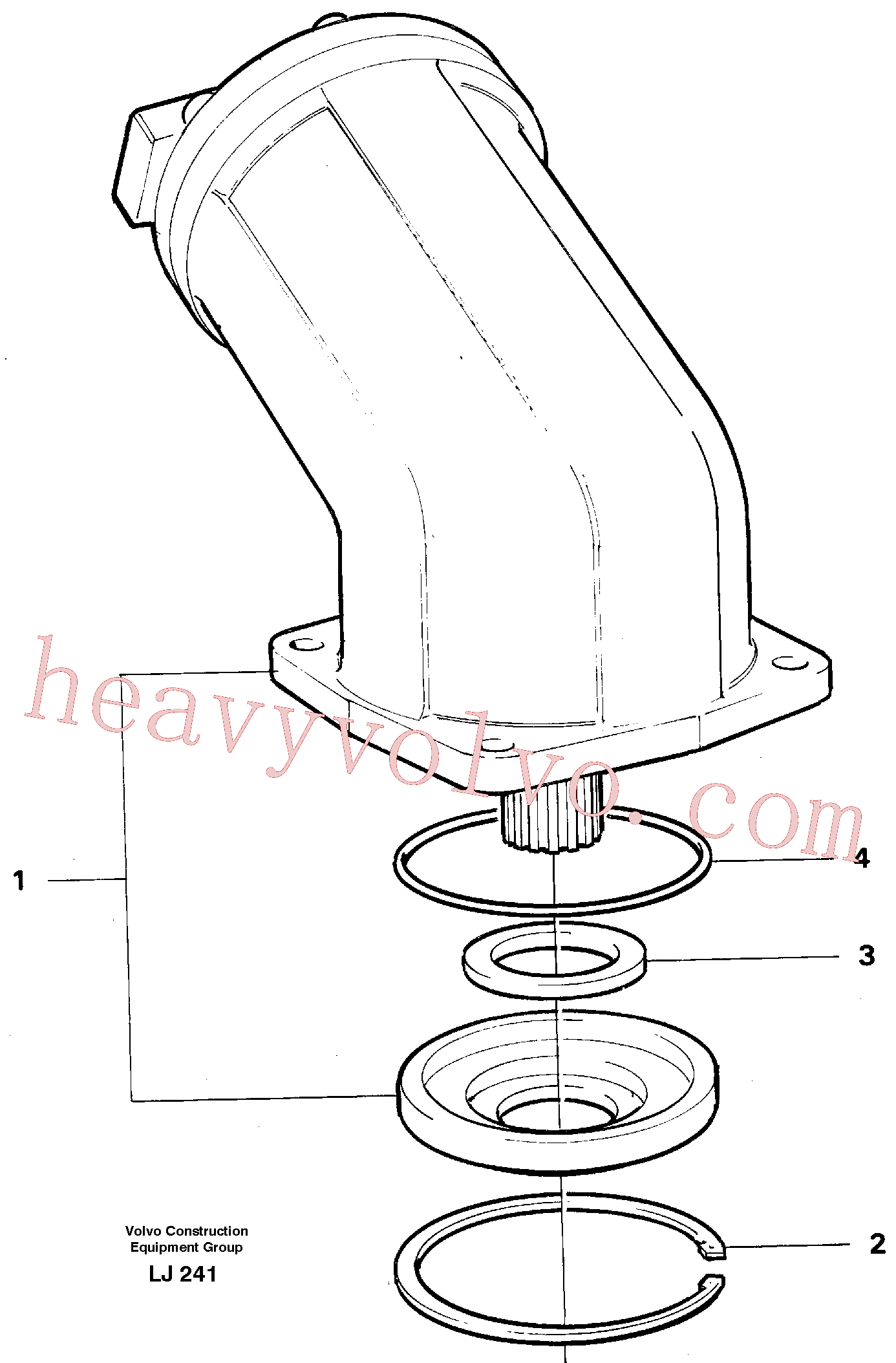 VOE14211154 for Volvo Hydraulic motor, slew gear box(LJ241 assembly)