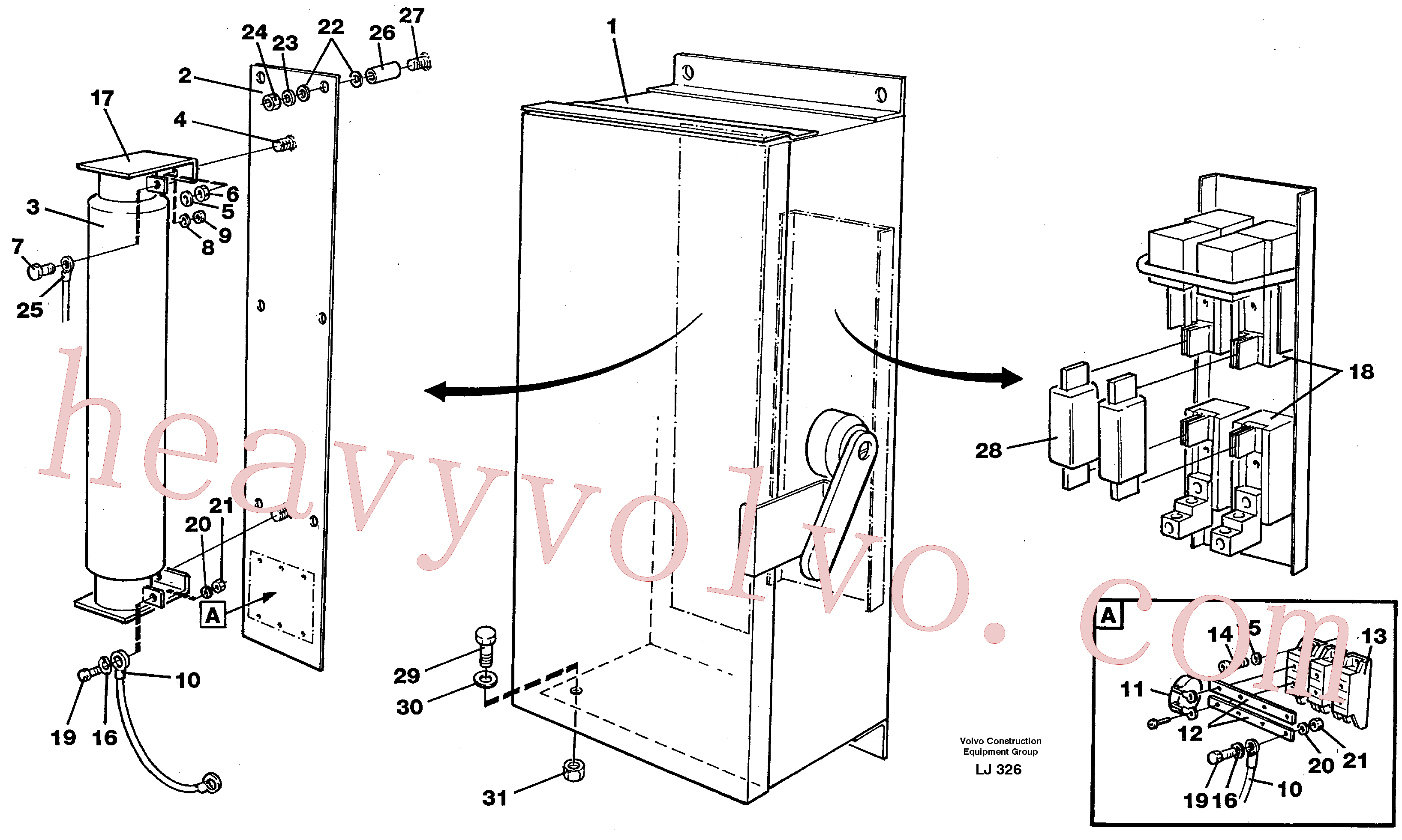 VOE11701883 for Volvo Magnet equipment Ohio, disconnector unit(LJ326 assembly)