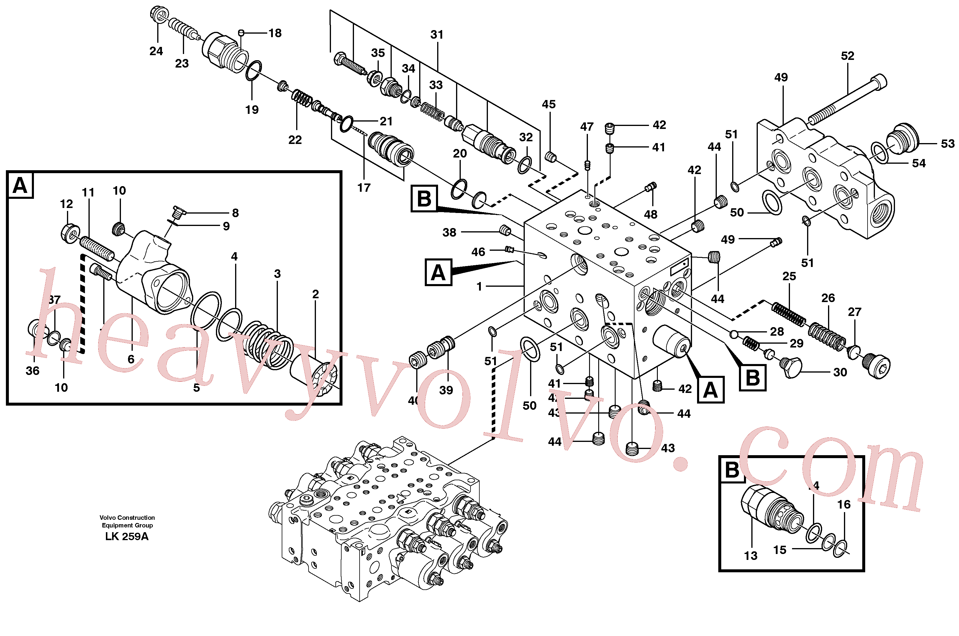 VOE11704921 for Volvo Control valve, swivel(LK259A assembly)