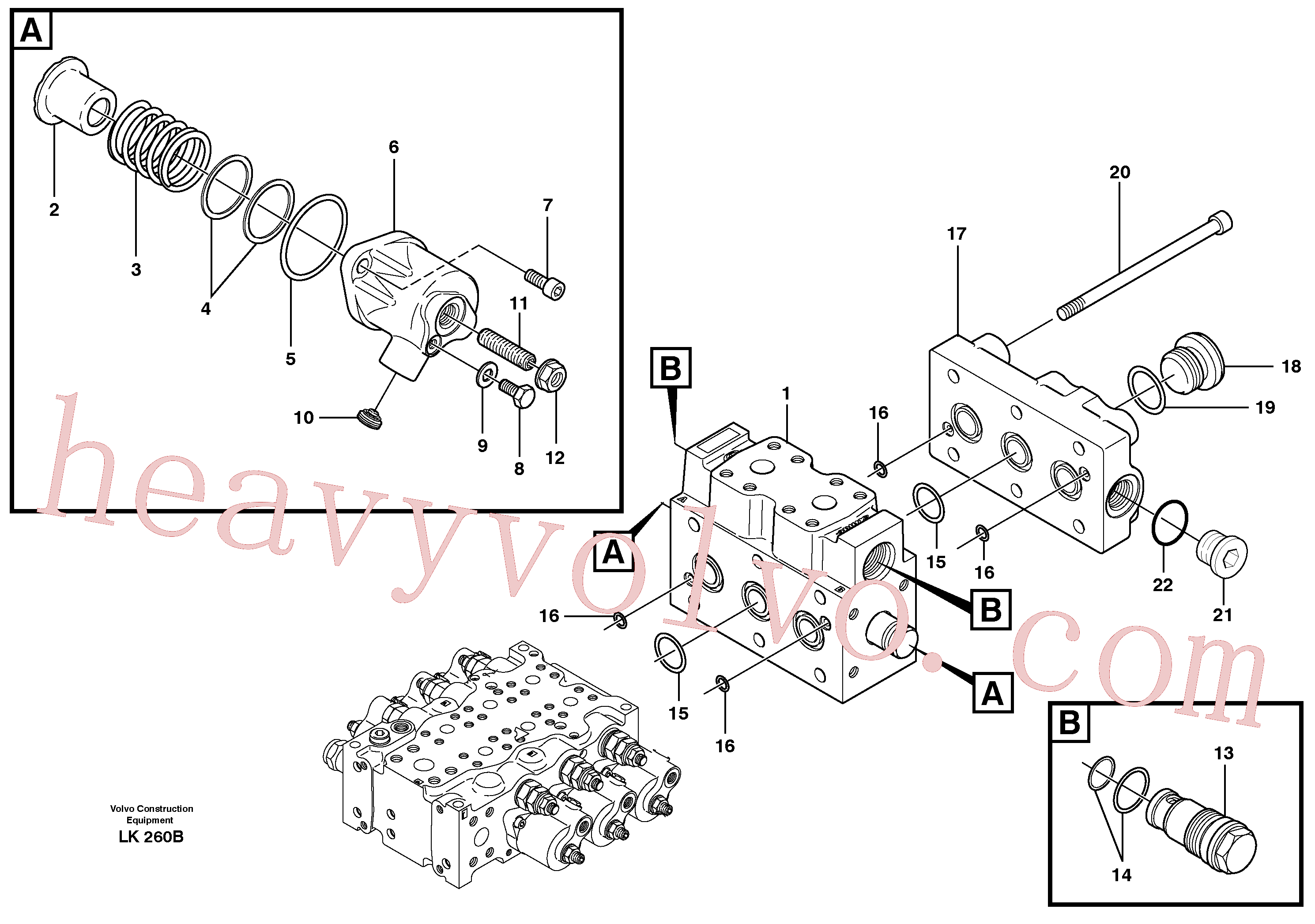 VOE11704844 for Volvo Control valve, transport(LK260B assembly)