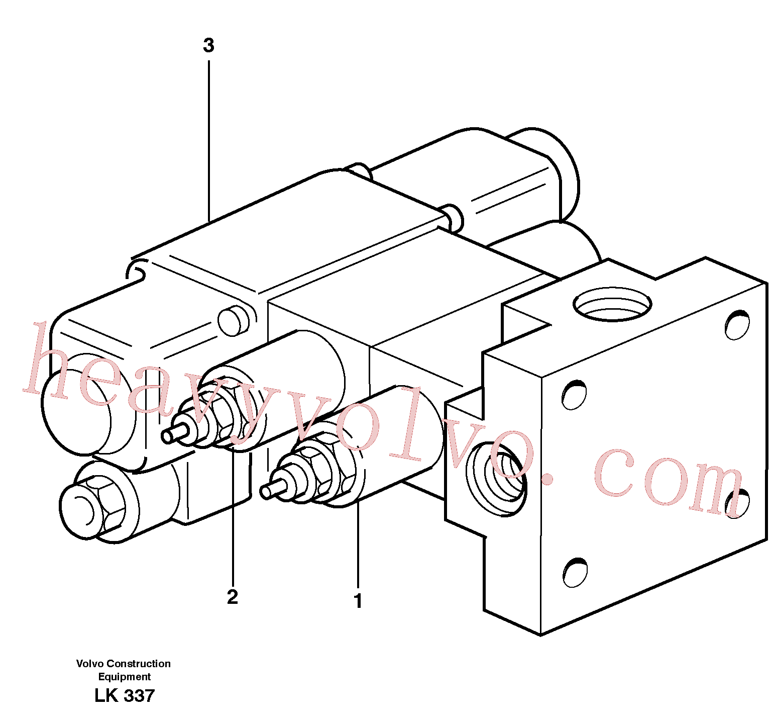 VOE14372070 for Volvo Magnet valve(LK337 assembly)