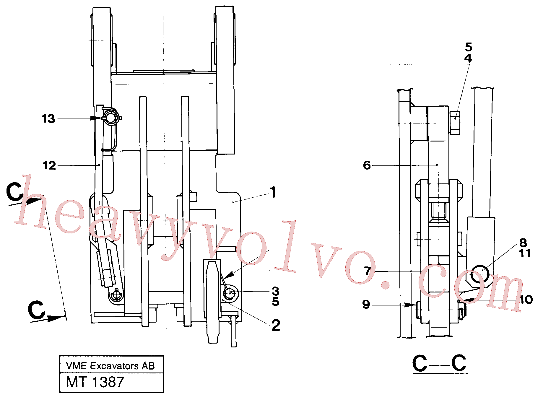 VOE14015220 for Volvo Quickfit, mechanical, Quick fit, mechanical(MT1387 assembly)