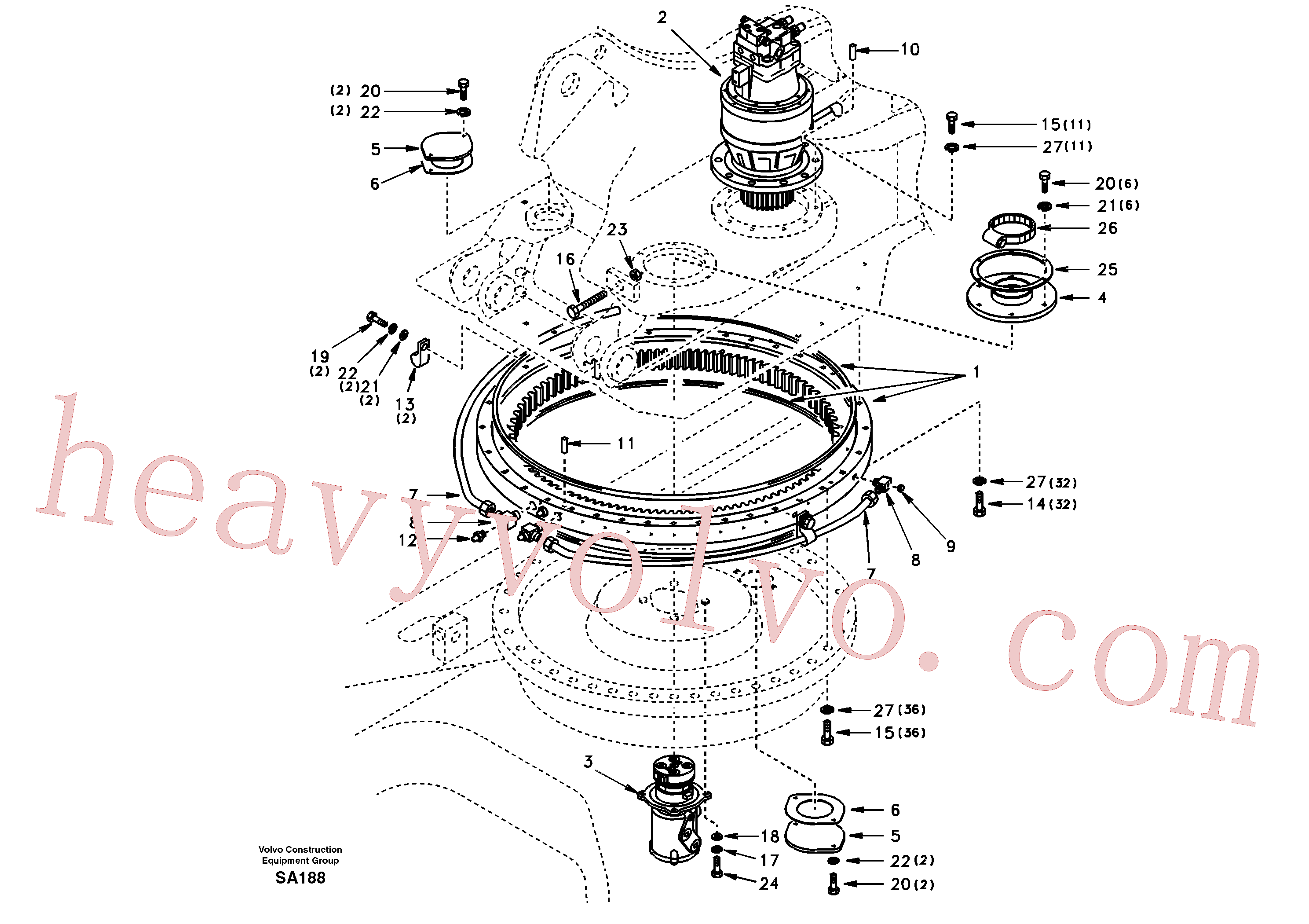 SA9011-22014 for Volvo Swing system(SA188 assembly)