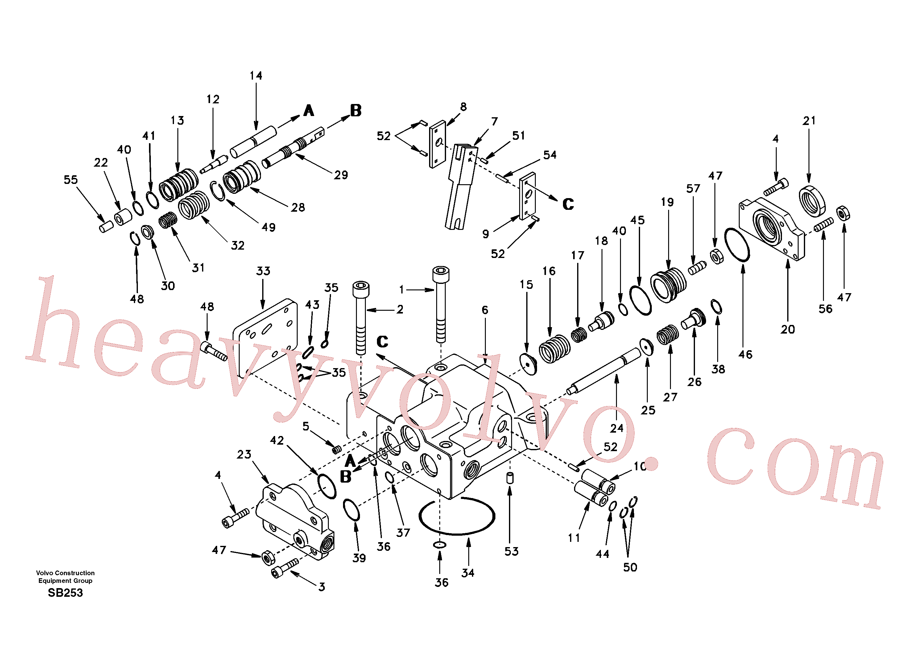 SA14500059 for Volvo Regulator, hydraulic pump(SB253 assembly)