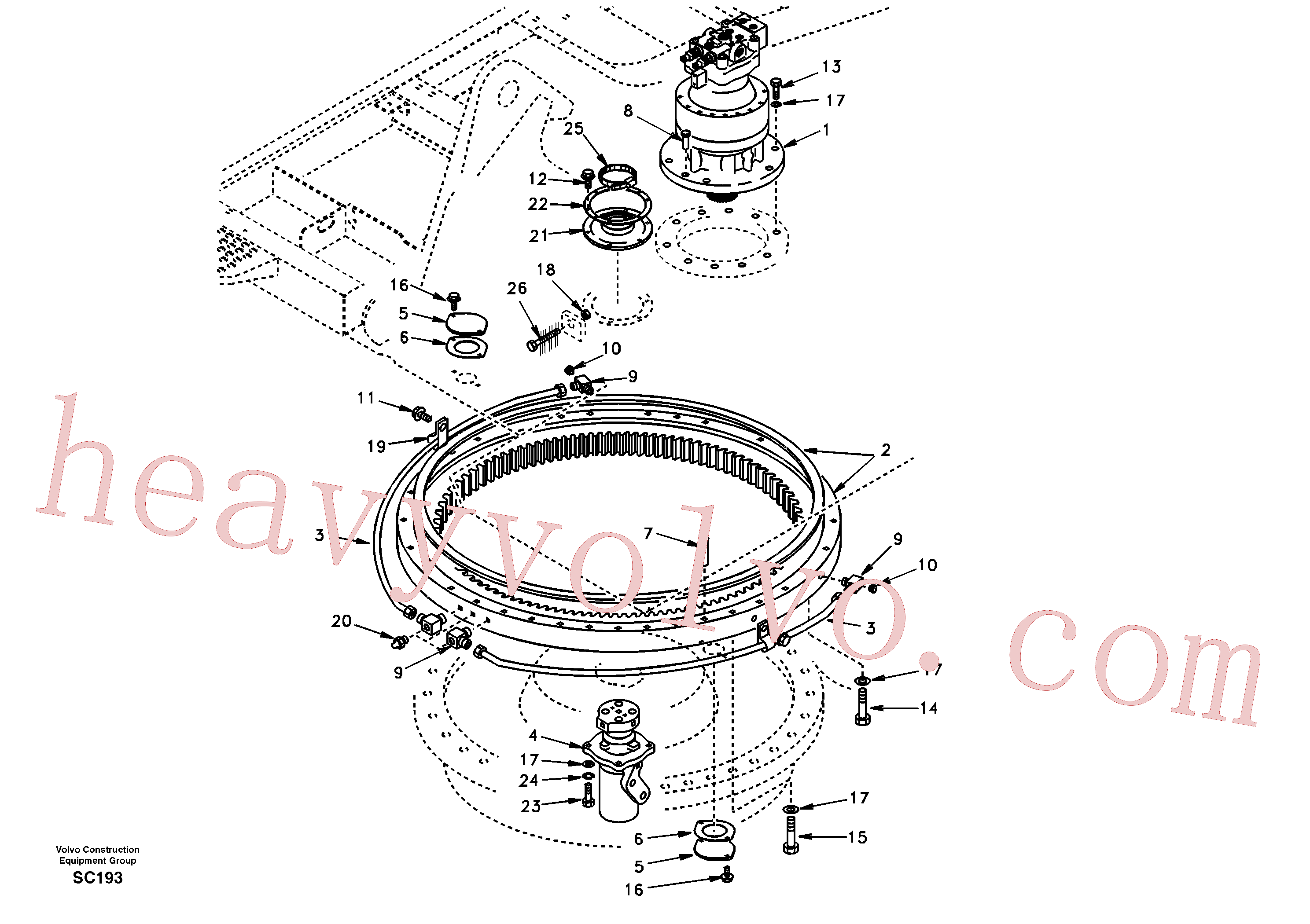 VOE60110321 for Volvo Swing system(SC193 assembly)