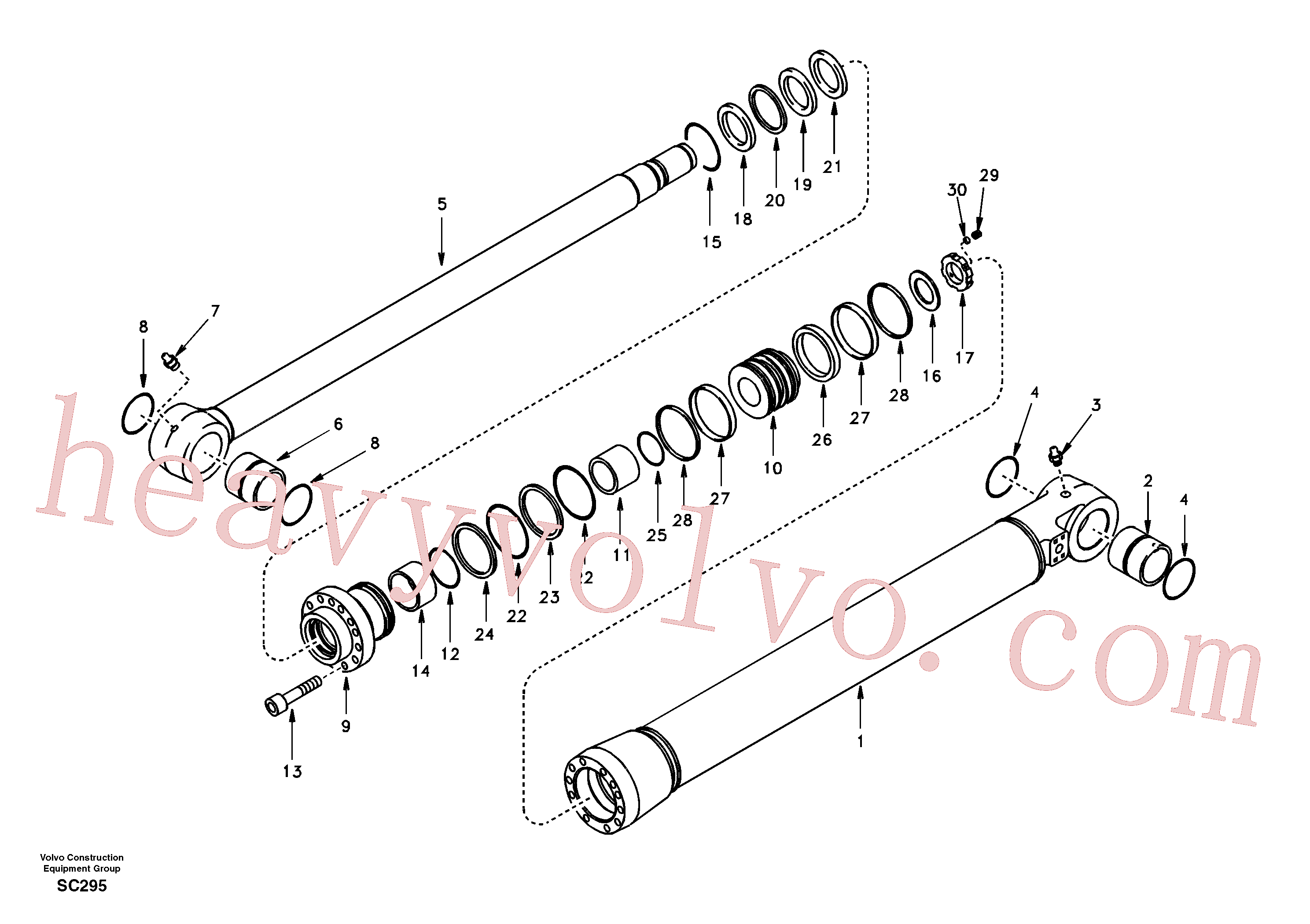 SA1146-01490 for Volvo Bucket cylinder(SC295 assembly)