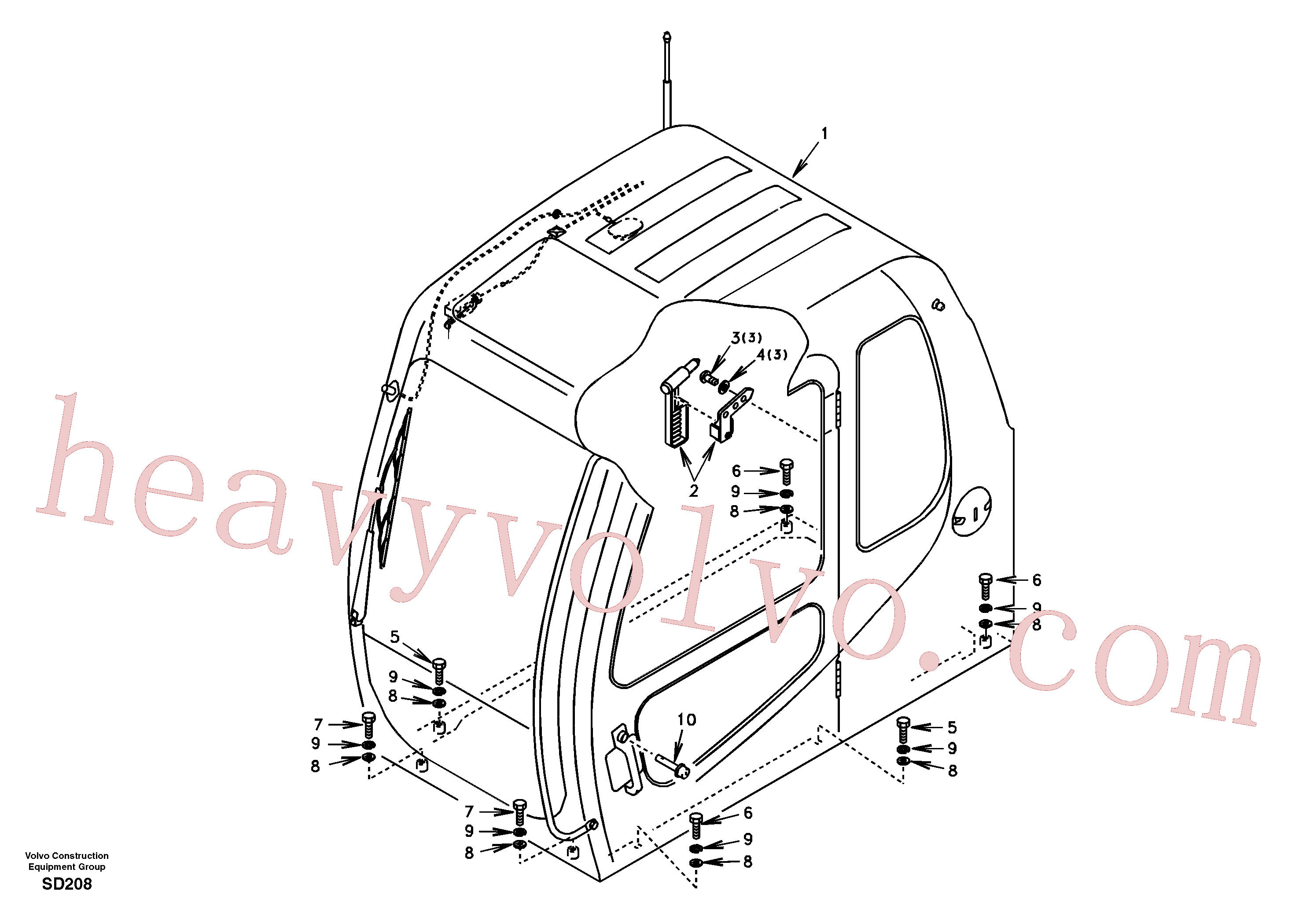 VOE978937 for Volvo Cab mount(SD208 assembly)