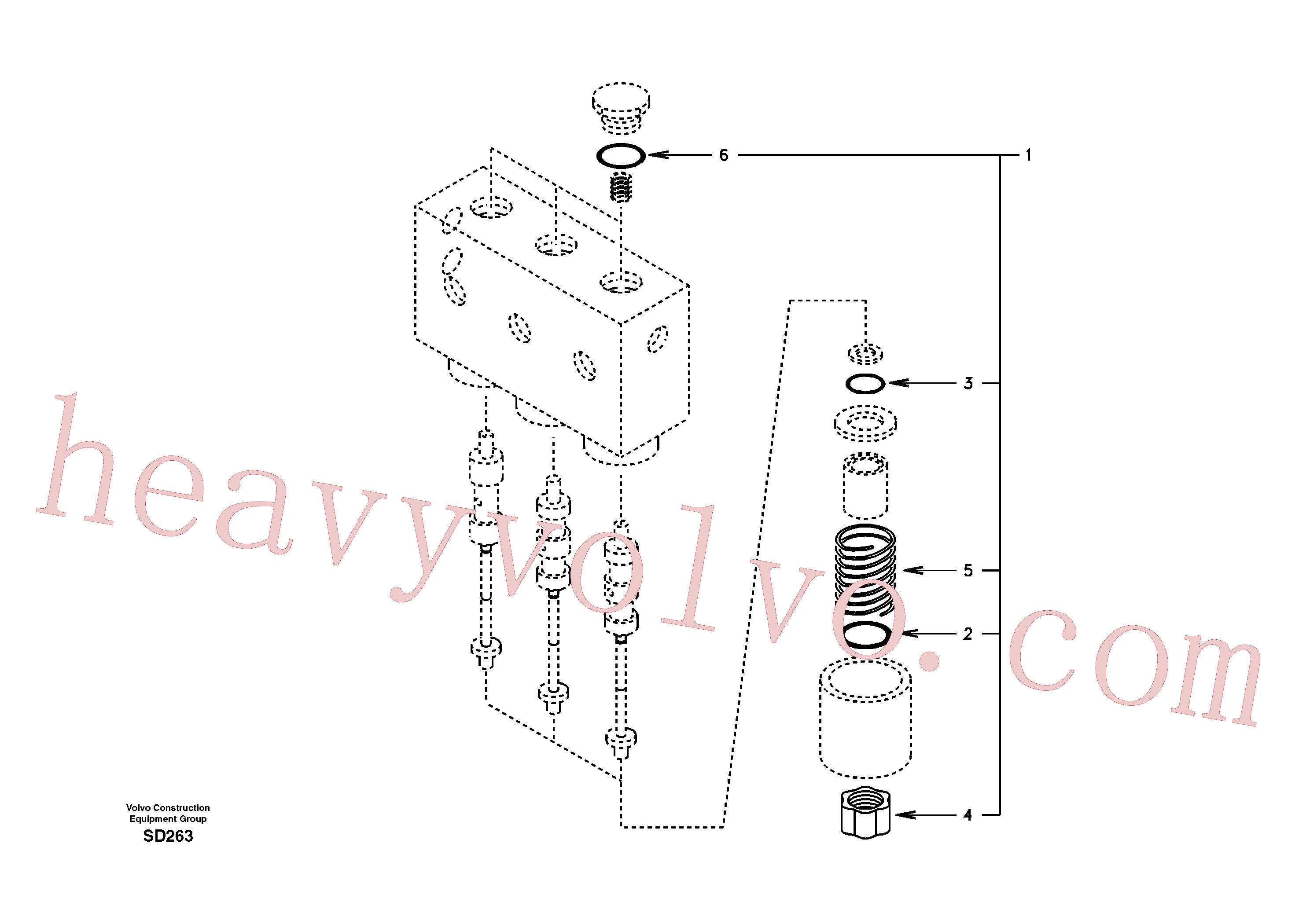 SA1148-00041 for Volvo Servo system, solenoid valve(SD263 assembly)