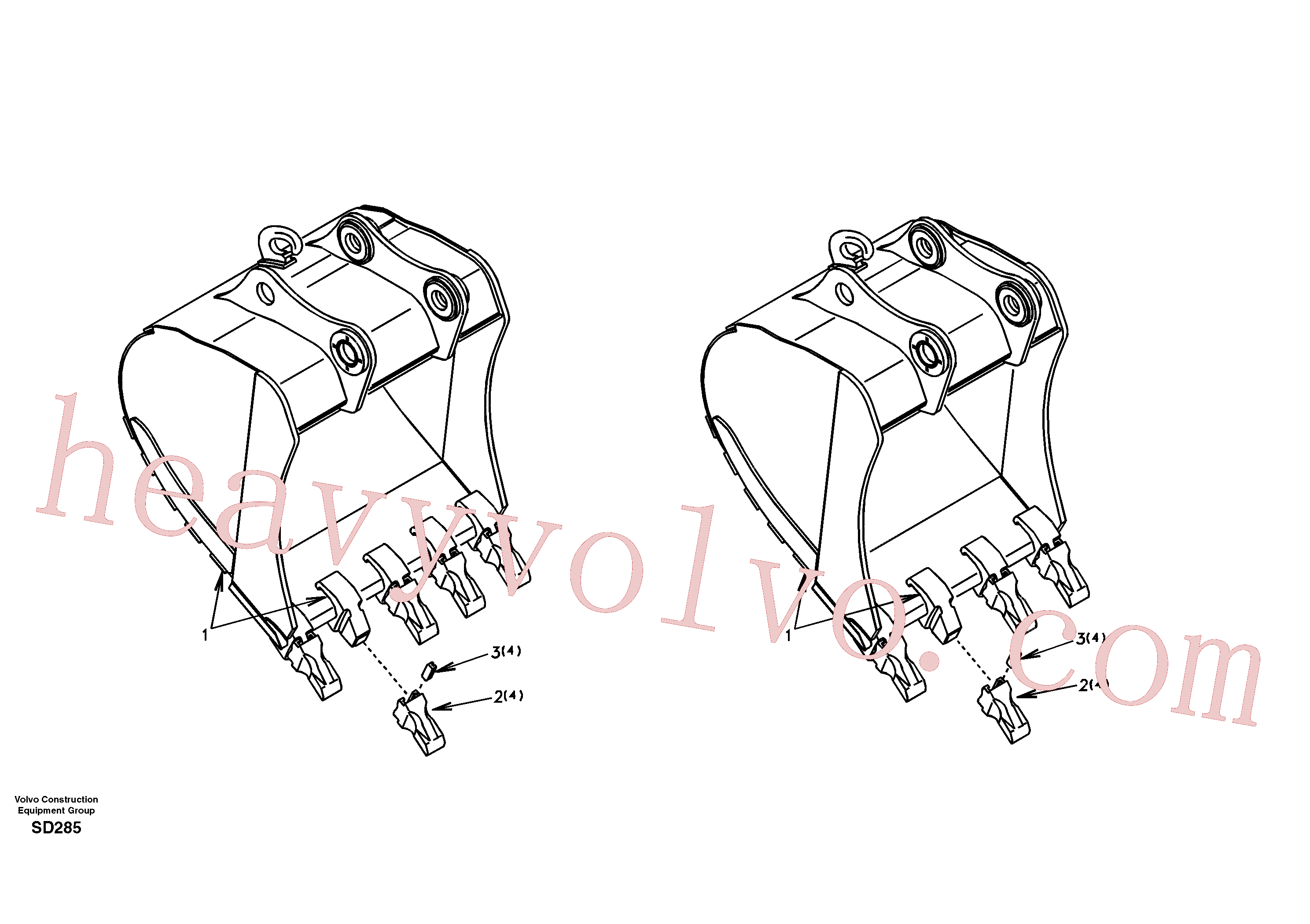 SA1171-89560 for Volvo Bucket(SD285 assembly)